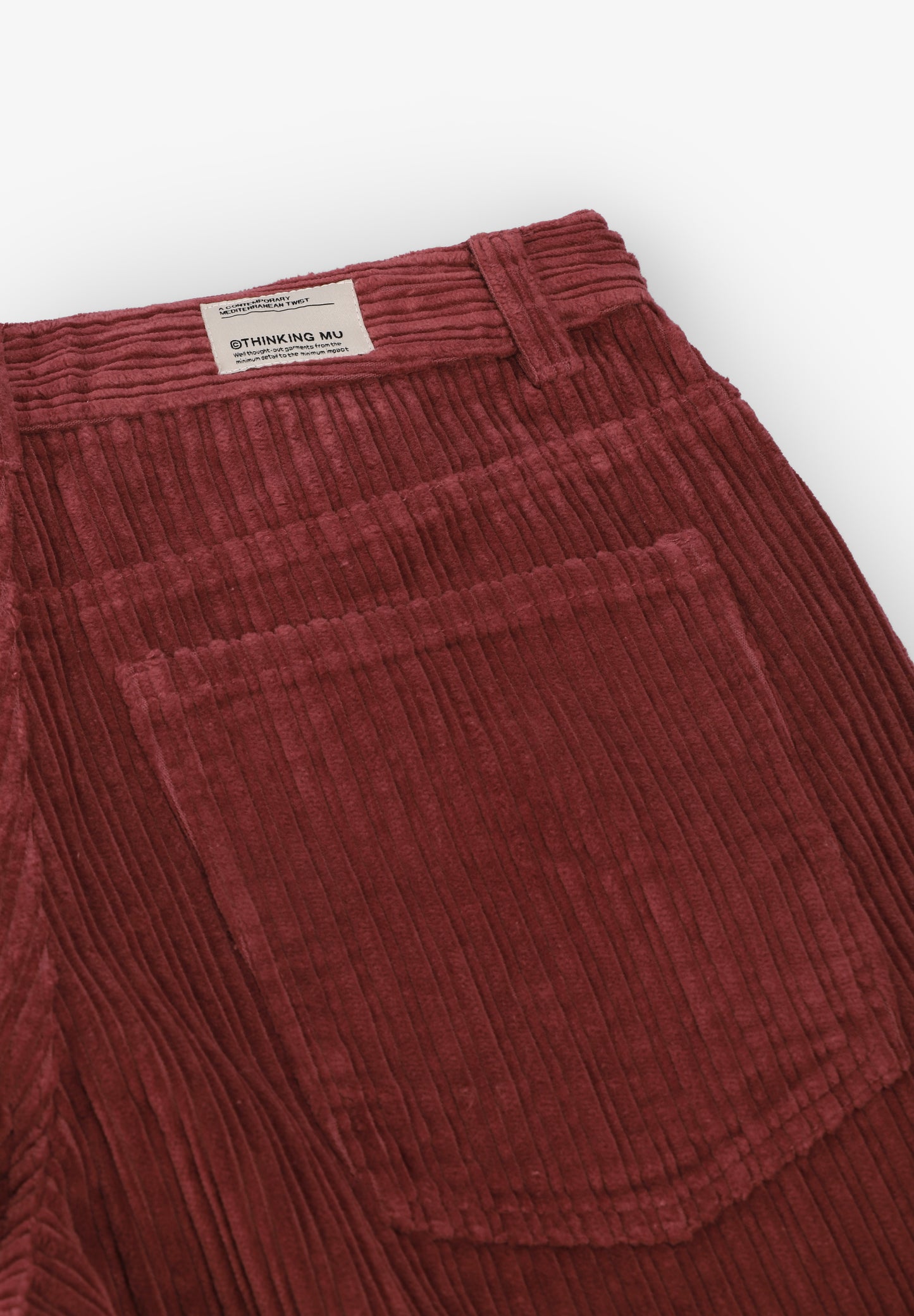 THINKING MU | MAHOGANY CORDUROY HEDDA PANTS