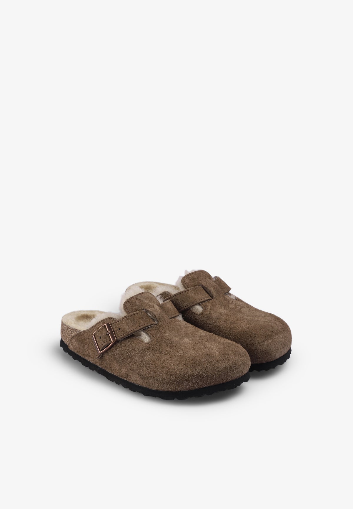 BIRKENSTOCK | ZUECO BOSTON SHEARLING SUEDE LEATHER