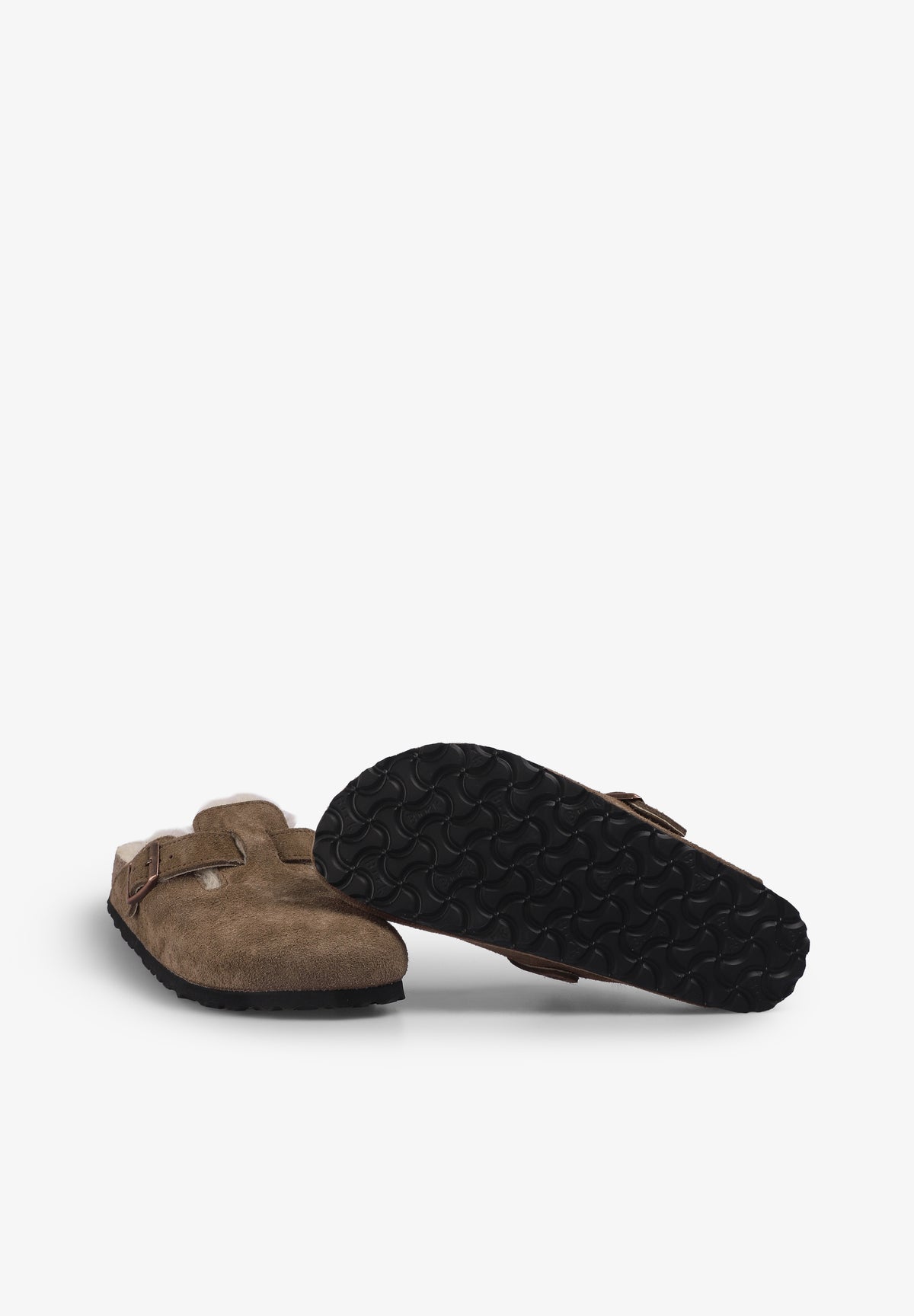 BIRKENSTOCK | ZUECO BOSTON SHEARLING SUEDE LEATHER