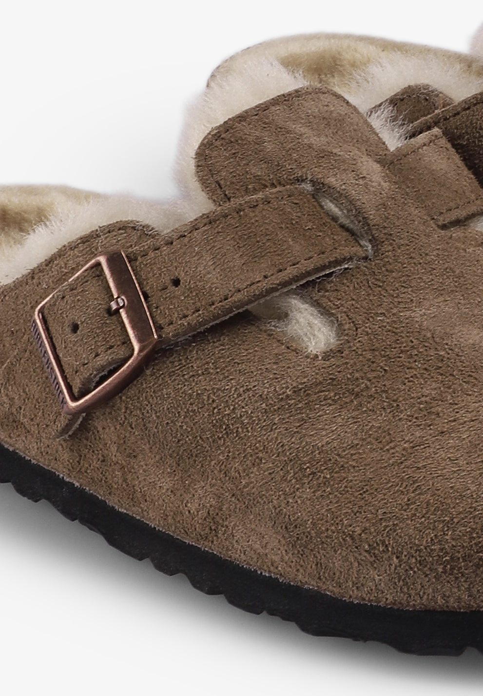 BIRKENSTOCK | ZUECO BOSTON SHEARLING SUEDE LEATHER