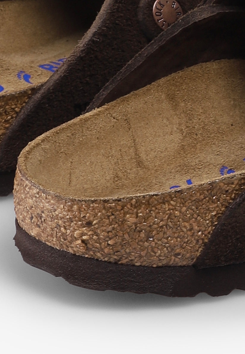 BIRKENSTOCK | ZUECO BOSTON SOFT FOOTBED SUEDE LEATHER MUJER