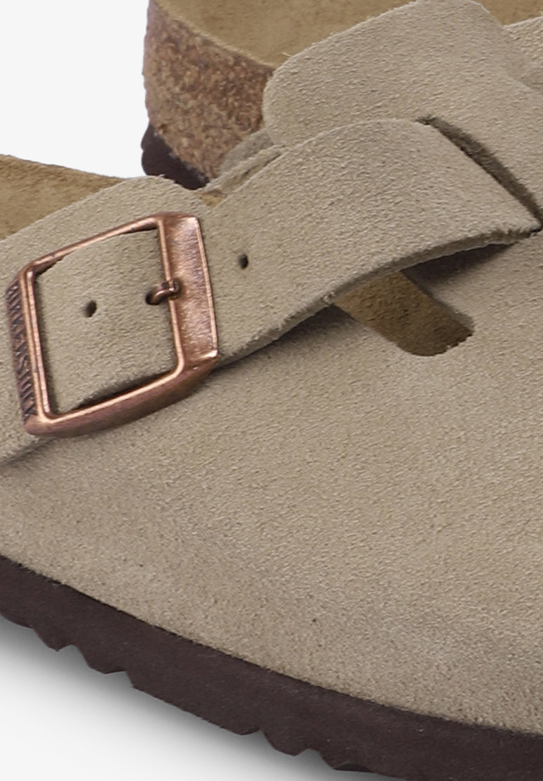 BIRKENSTOCK | ZUECO BOSTON SOFT FOOTBED SUEDE LEATHER MUJER