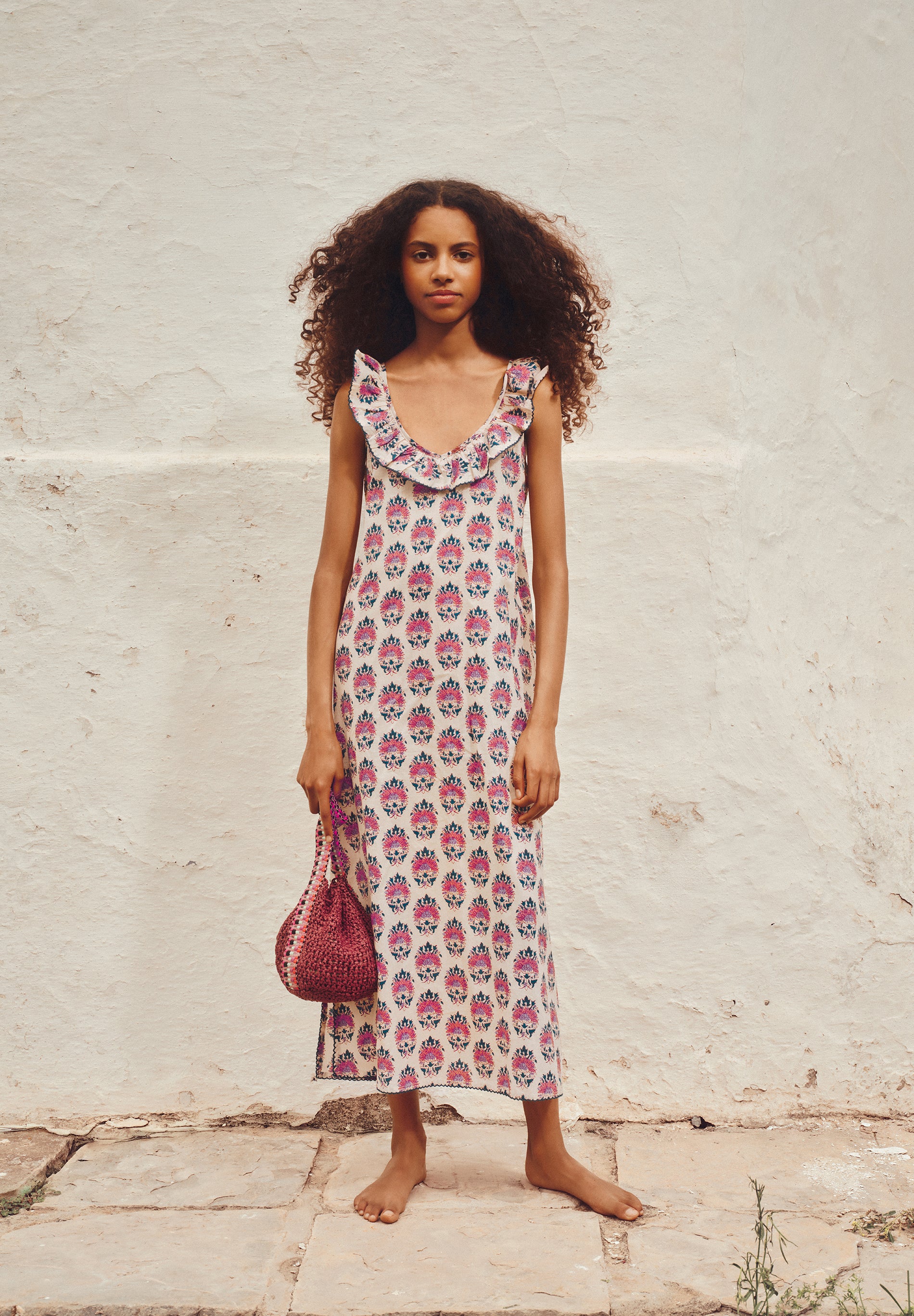 VESTIDO MIDI ESTAMPADO