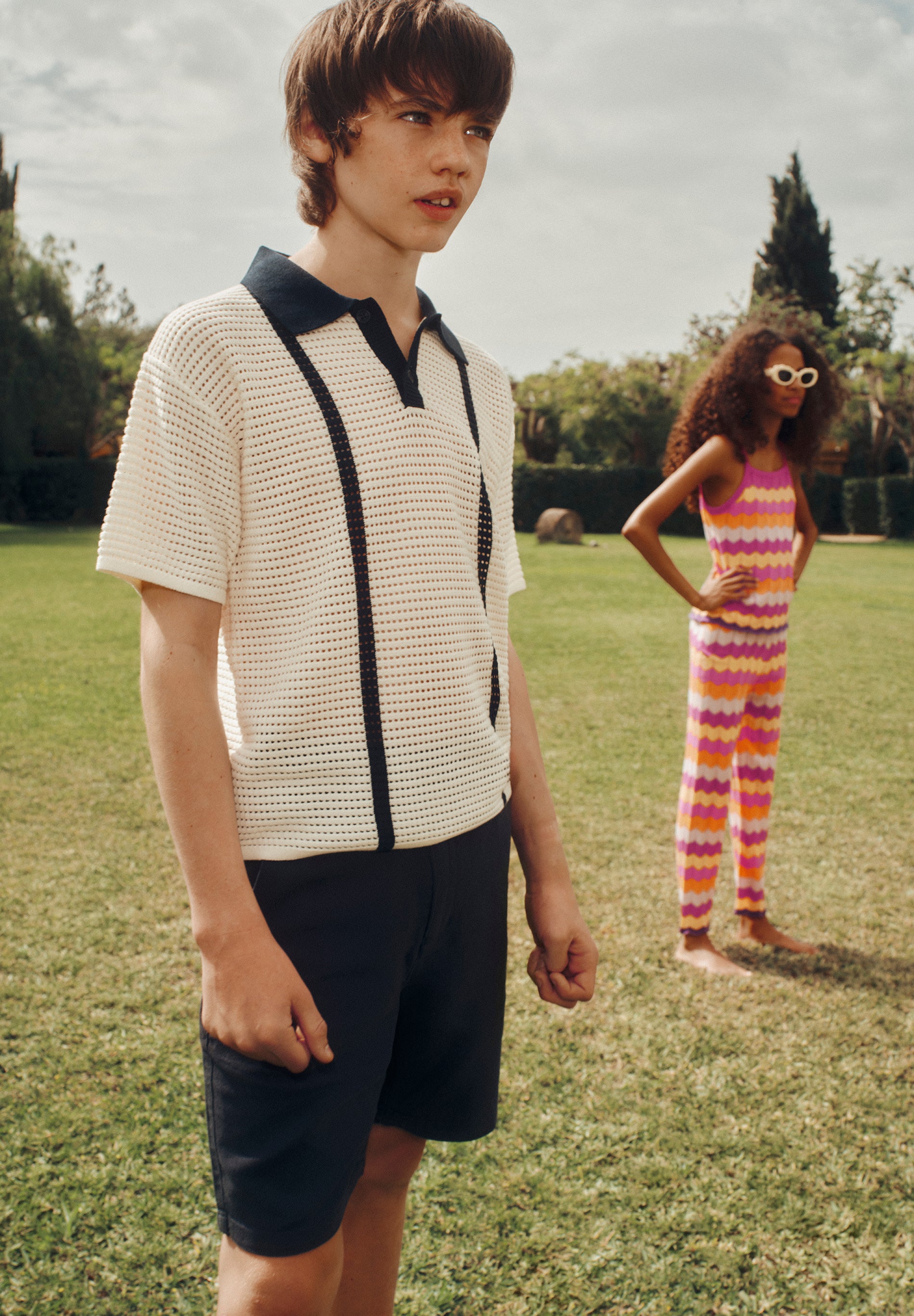 POLO TRICOT CONTRASTE