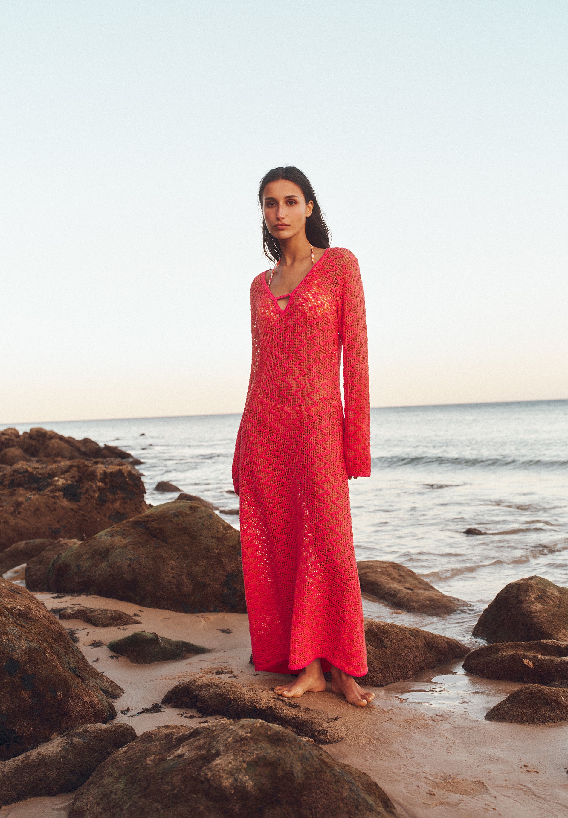 VESTIDO CROCHET MIDI