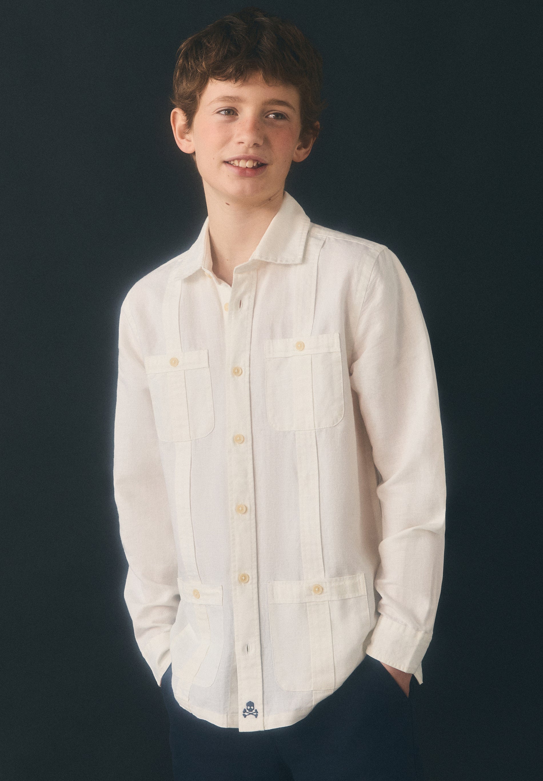 CAMISA GUAYABERA LINO