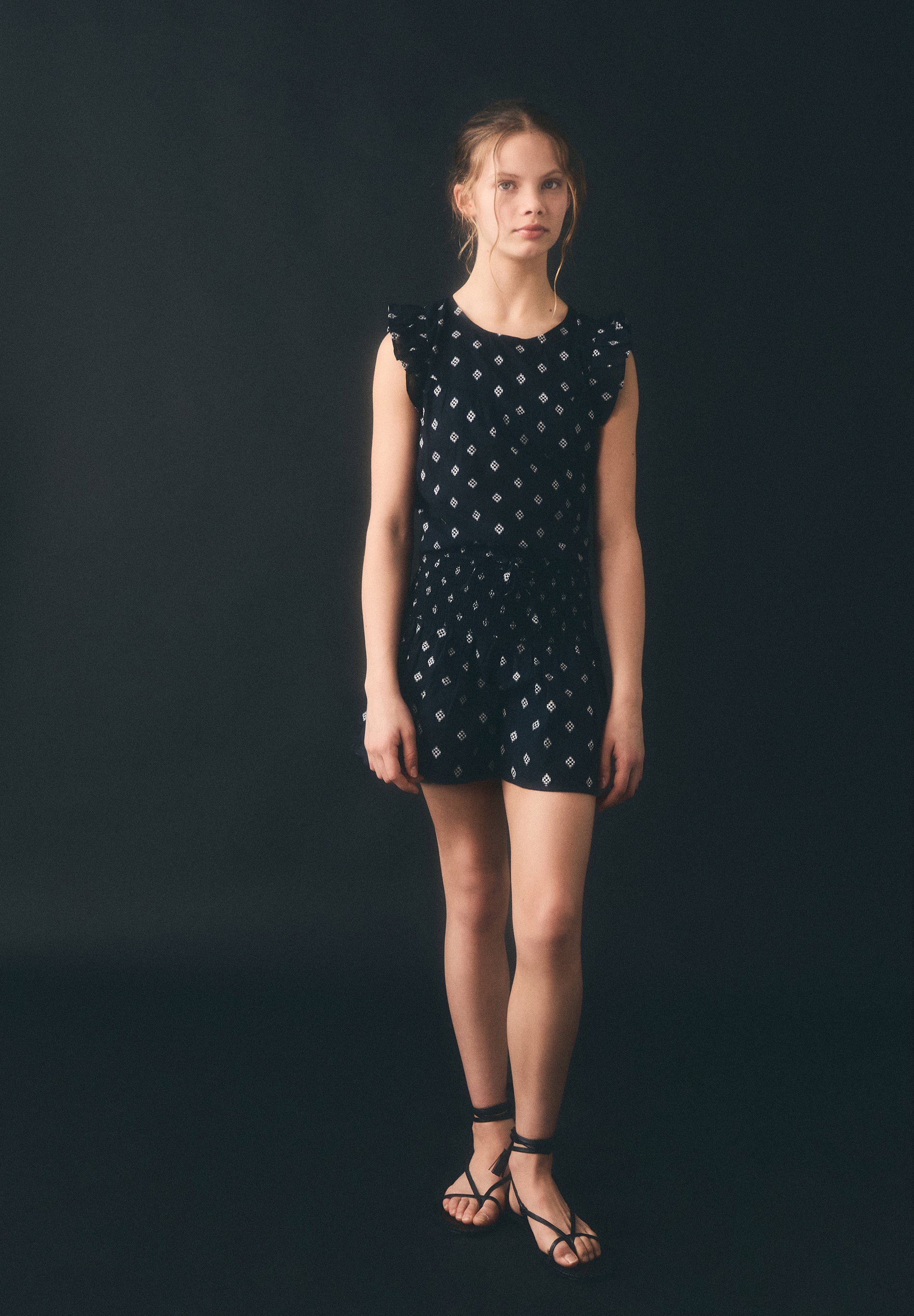 BLUSA JACQUARD MANGA SISA