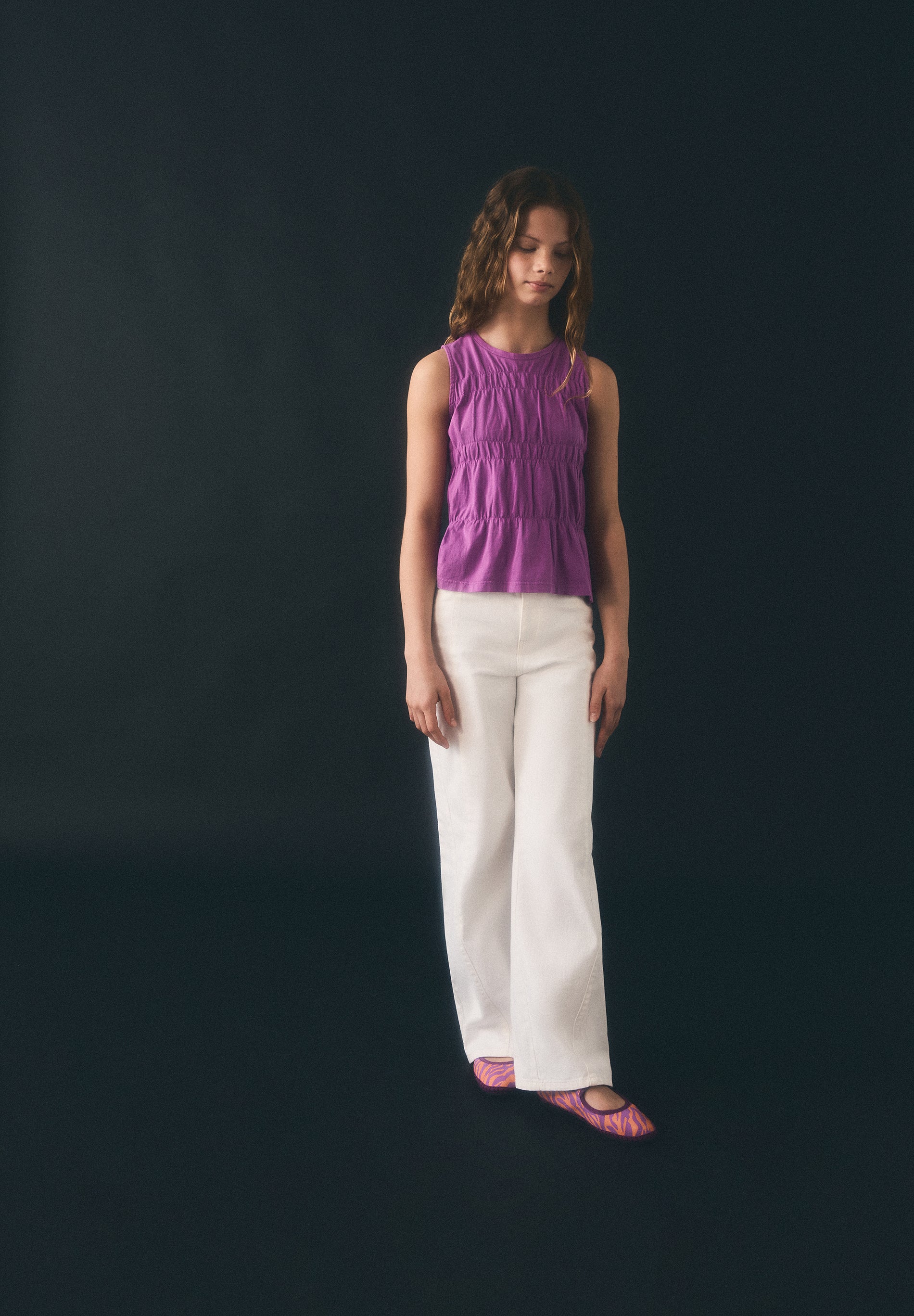 CAMISETA FRUNCES ALGODÓN