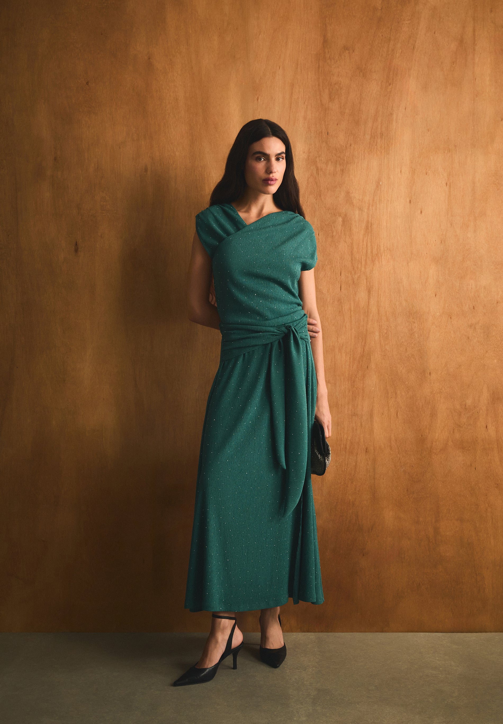FALDA MIDI STRASS