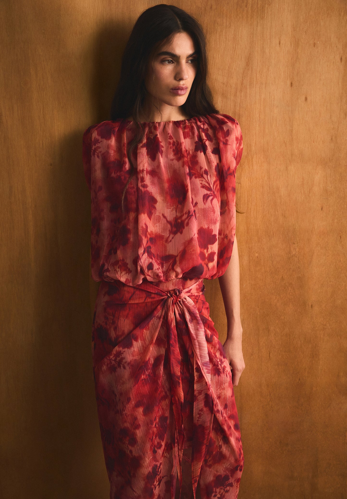 TOP FRUNCIDO ESTAMPADO FLORAL