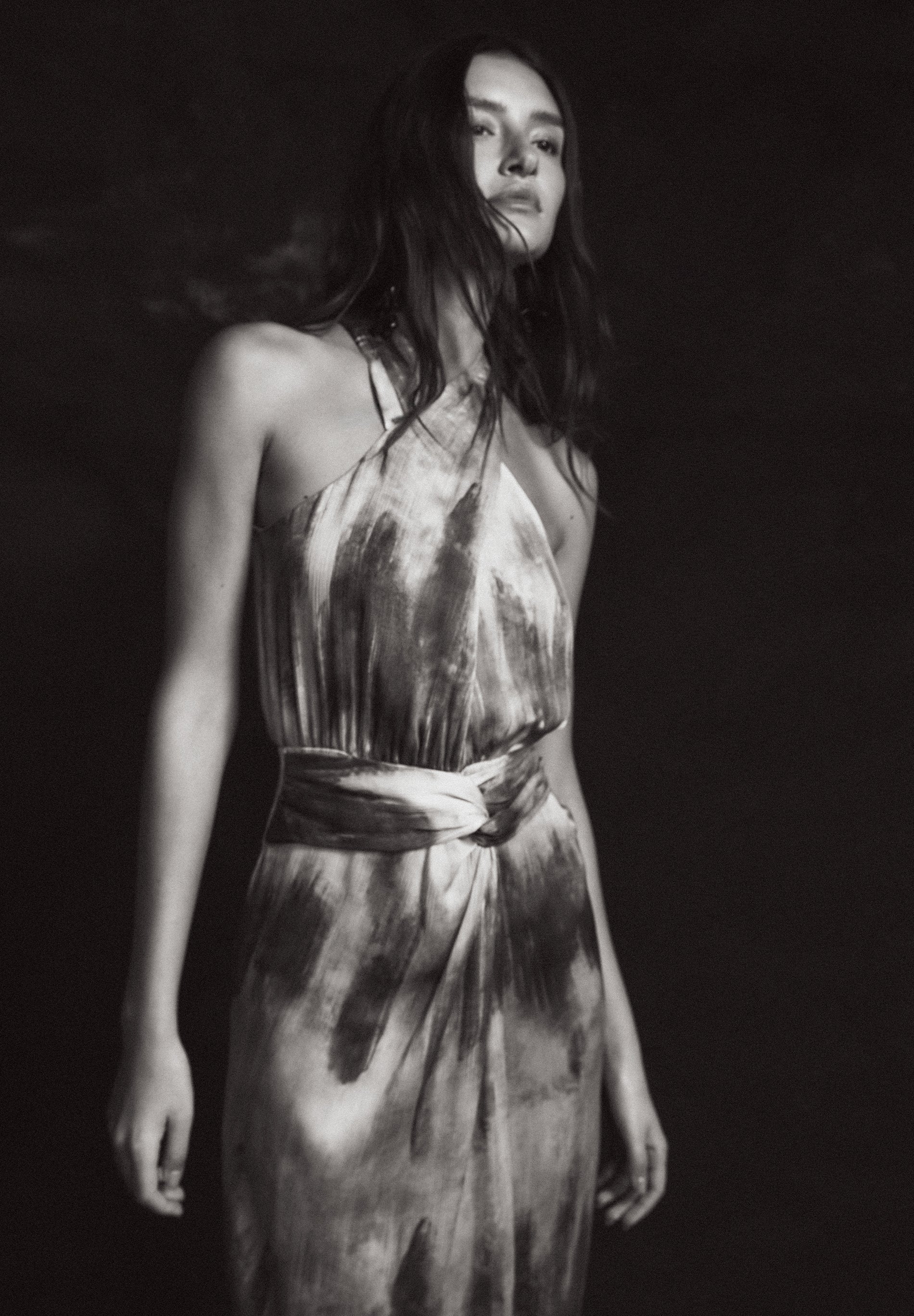 VESTIDO MIDI TIE DYE NUDO