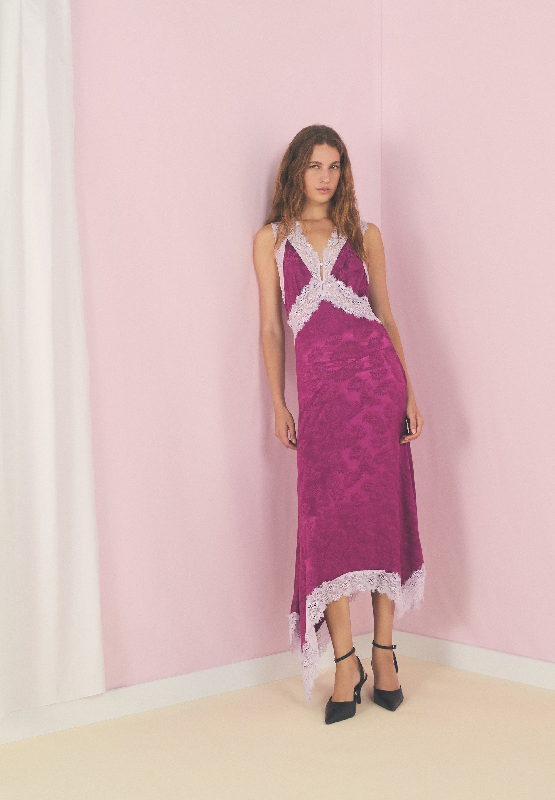 VESTIDO LENCERO JACQUARD