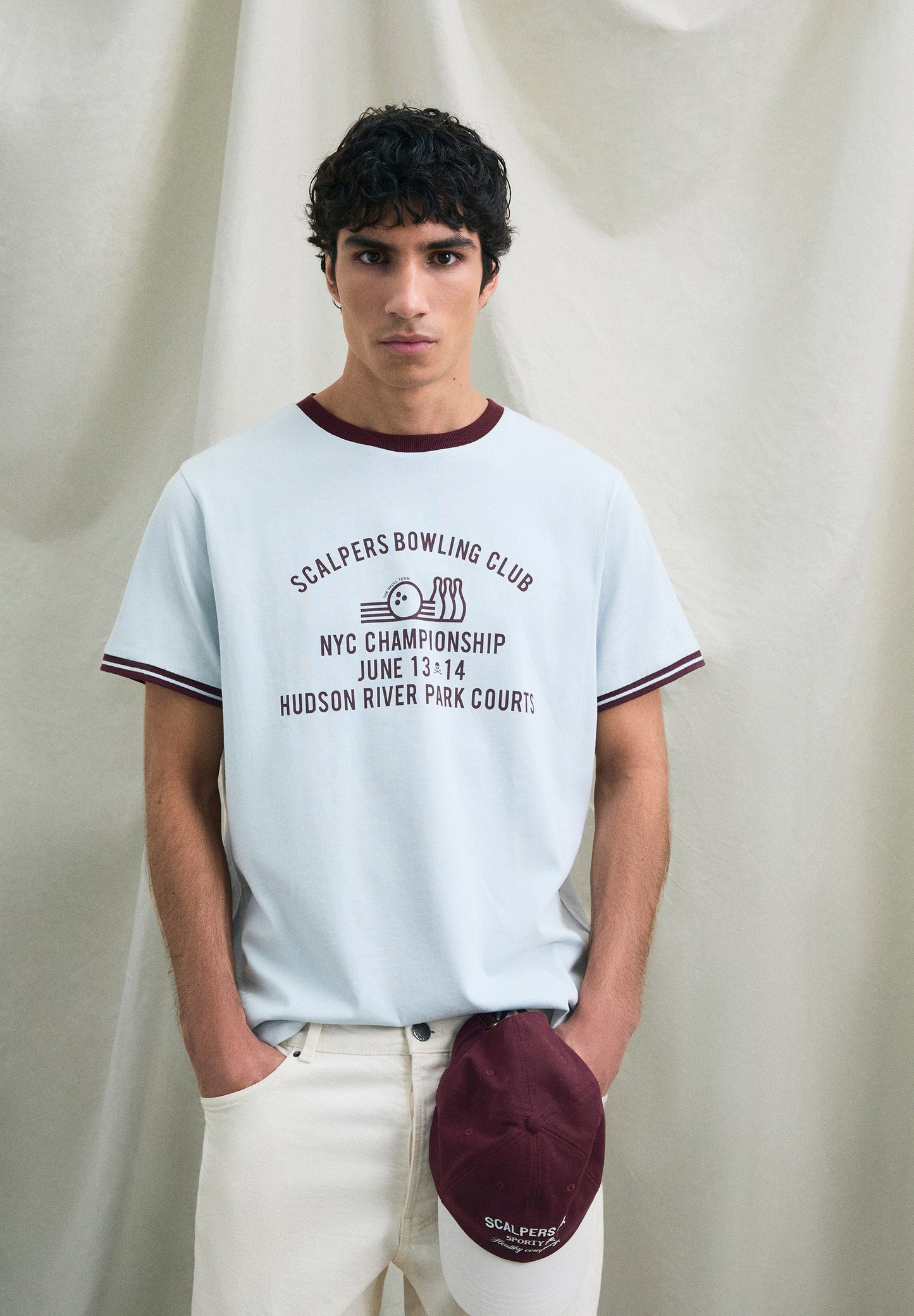 CAMISETA PRINT CONTRASTE