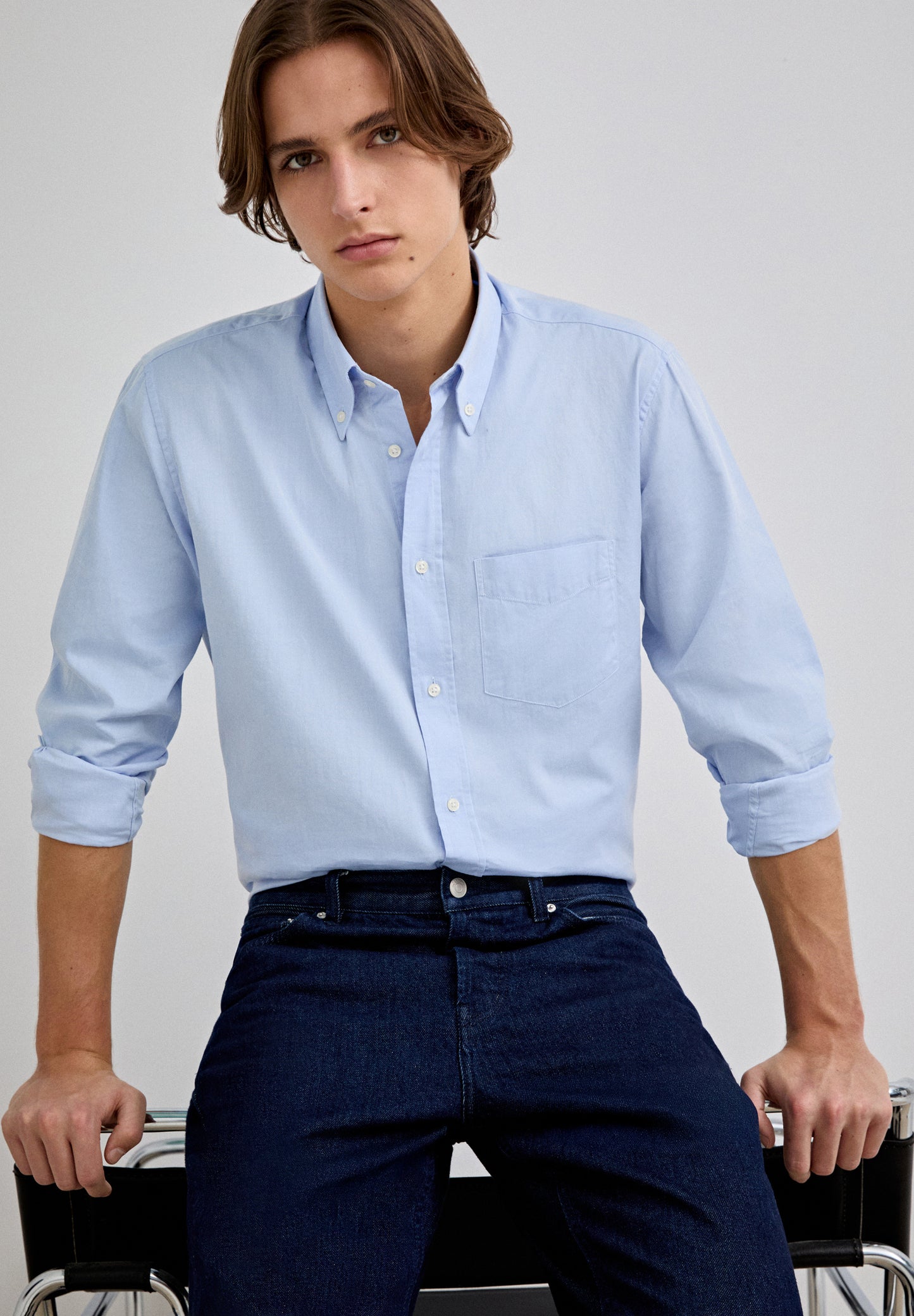 CAMISA OXFORD CUELLO BOTONES