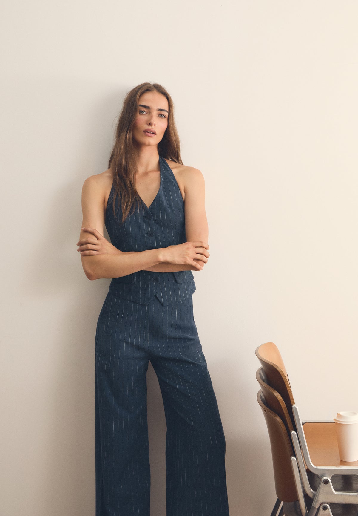 PANTALÓN RAYAS LÚREX