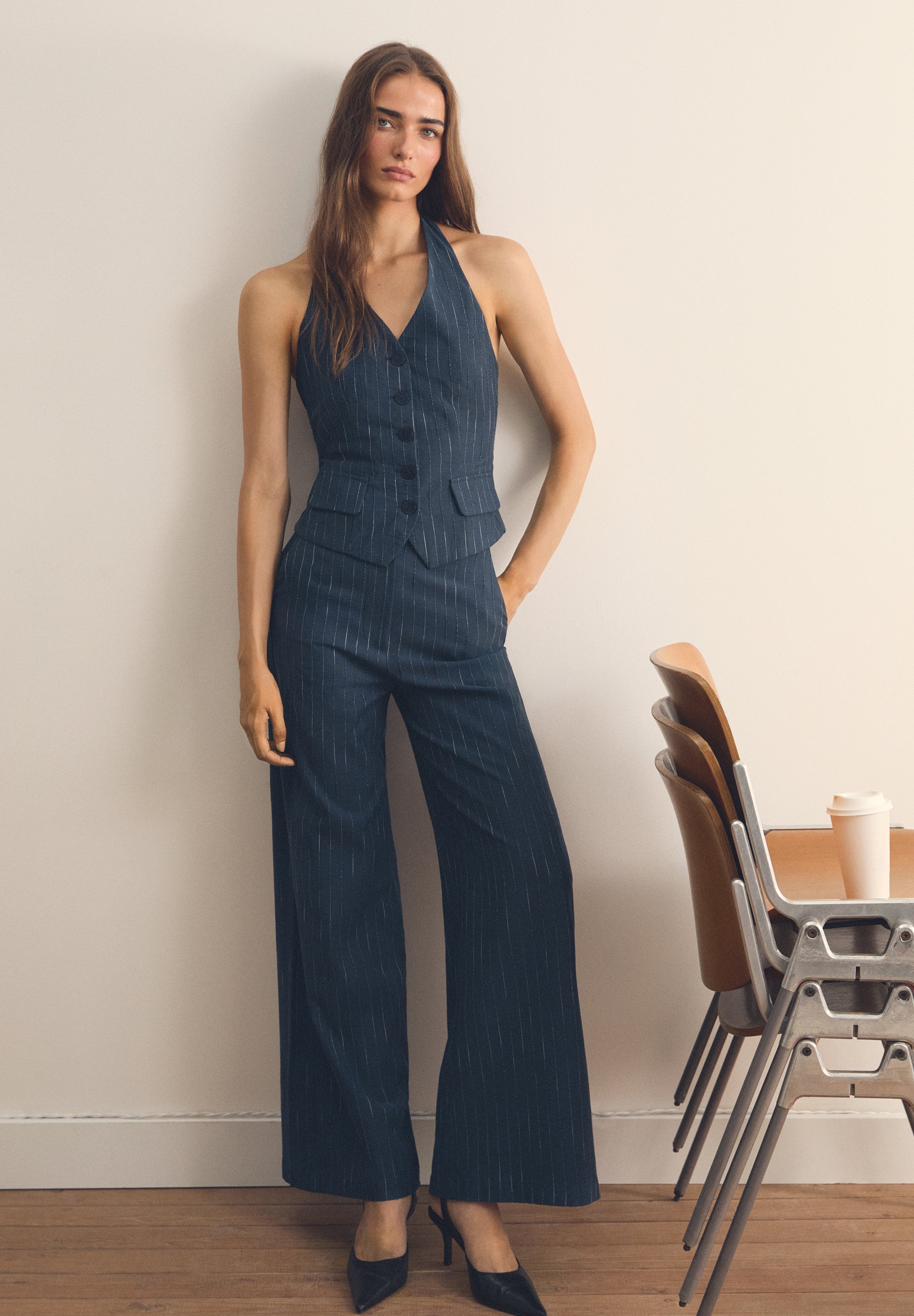PANTALÓN RAYAS LÚREX