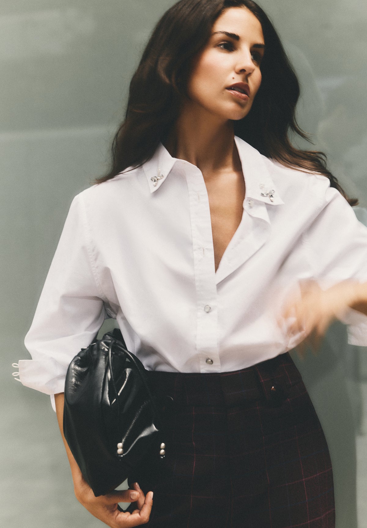 CAMISA POPELÍN DETALLE CUELLO