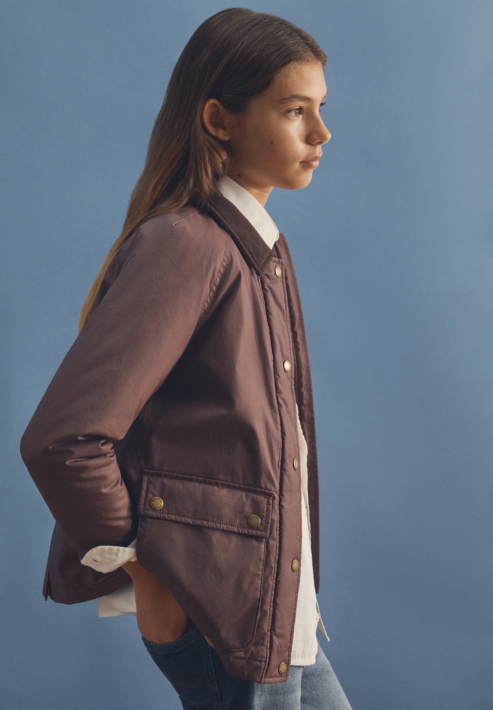CHAQUETA ENCERADA CUELLO PANA