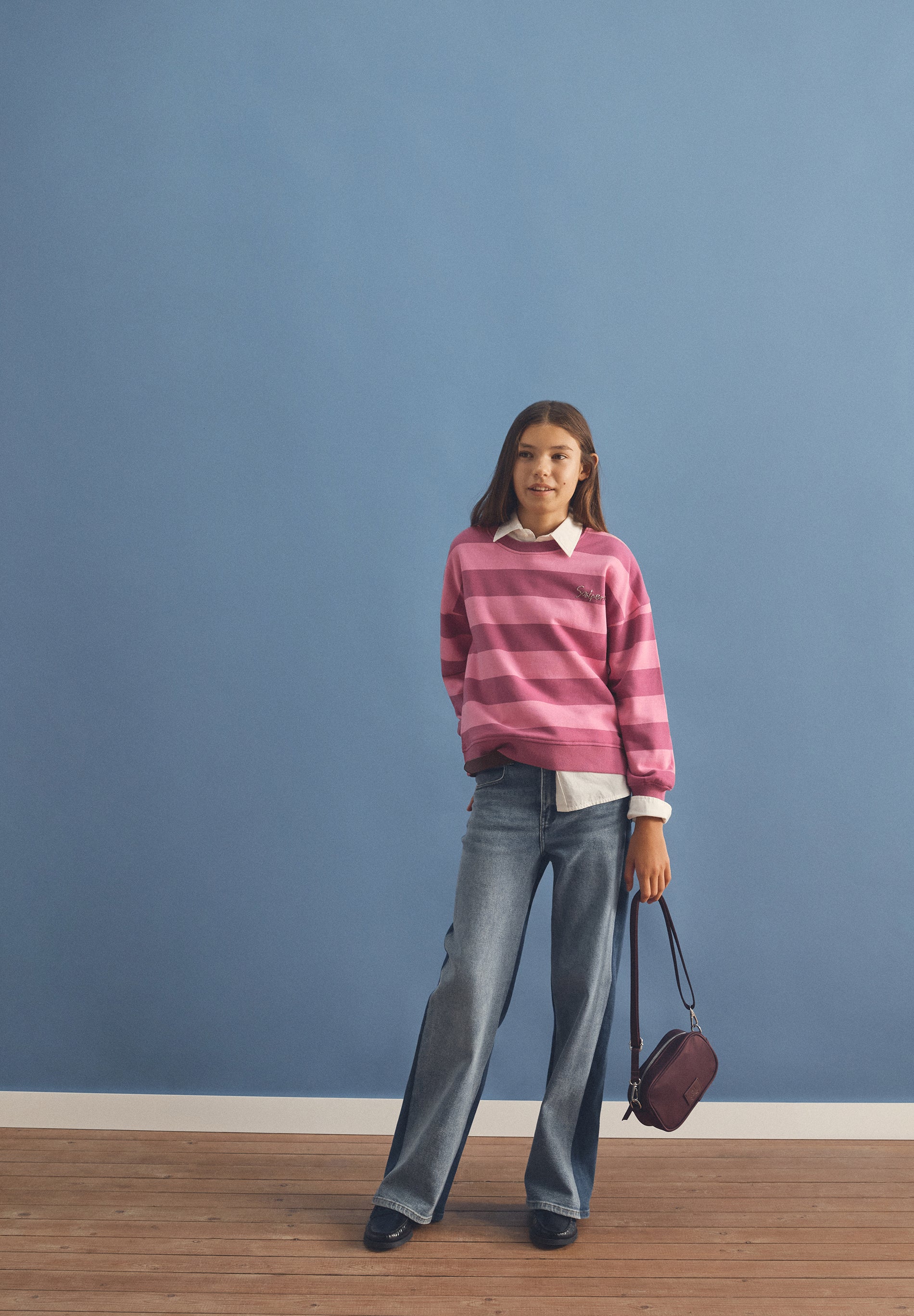 PANTALÓN DENIM BICOLOR