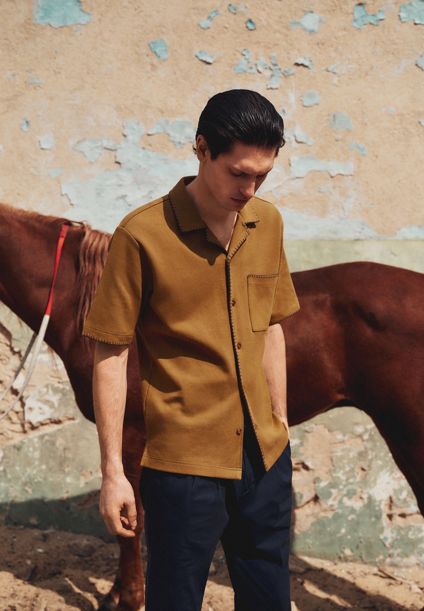 SCHONEYCOMB STITCHING SHIRT