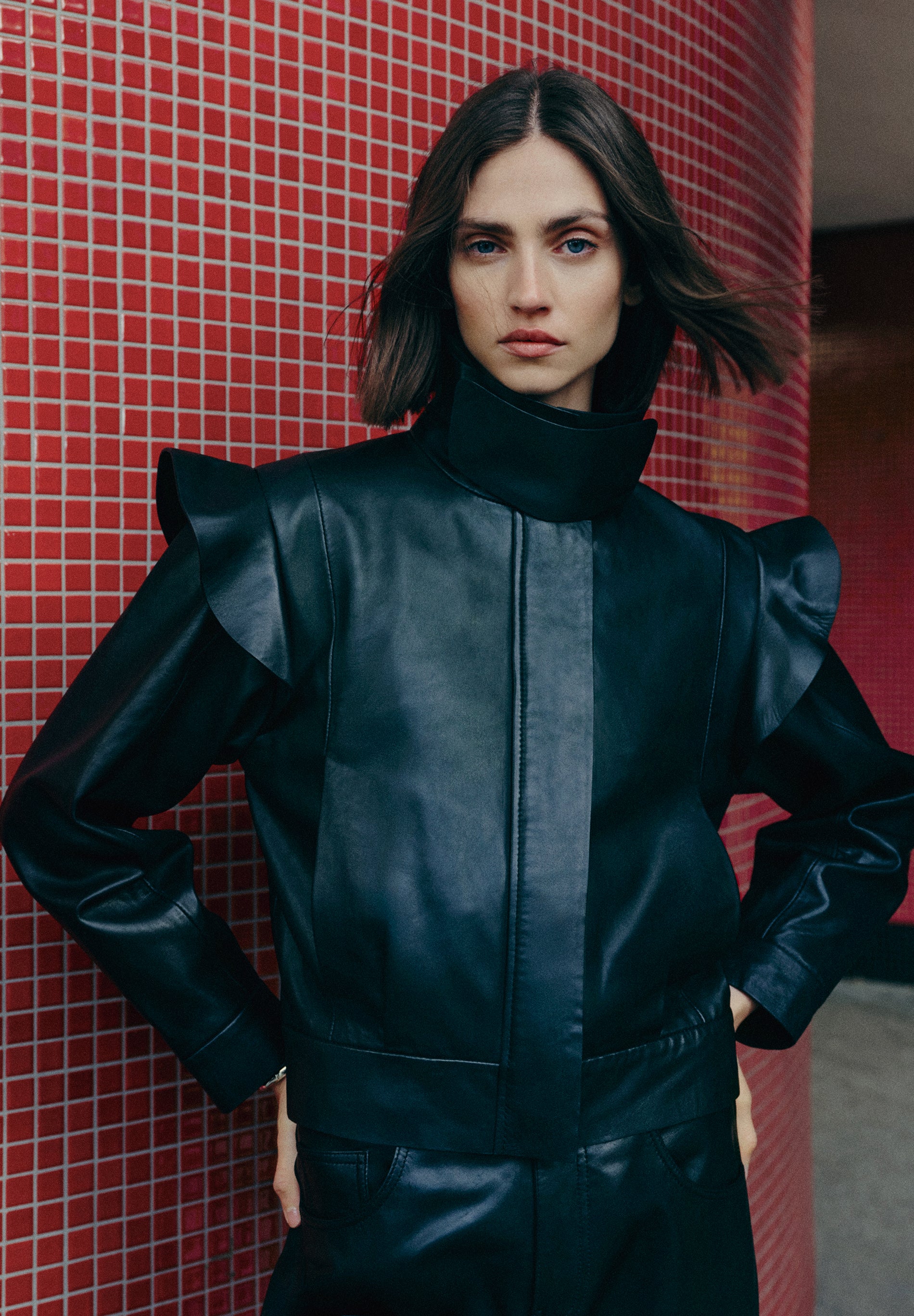 CHAQUETA BOMBER VOLANTES PIEL