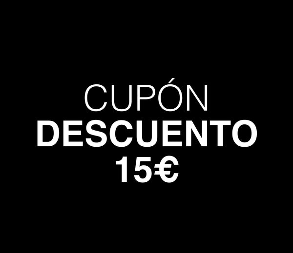Cupón 15€ en pedidos de 60€