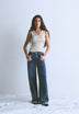 JEANS WIDE LEG TIRAS LATERALES