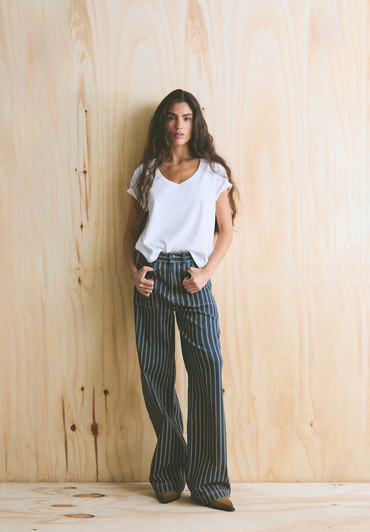 PANTALÓN DENIM RAYAS