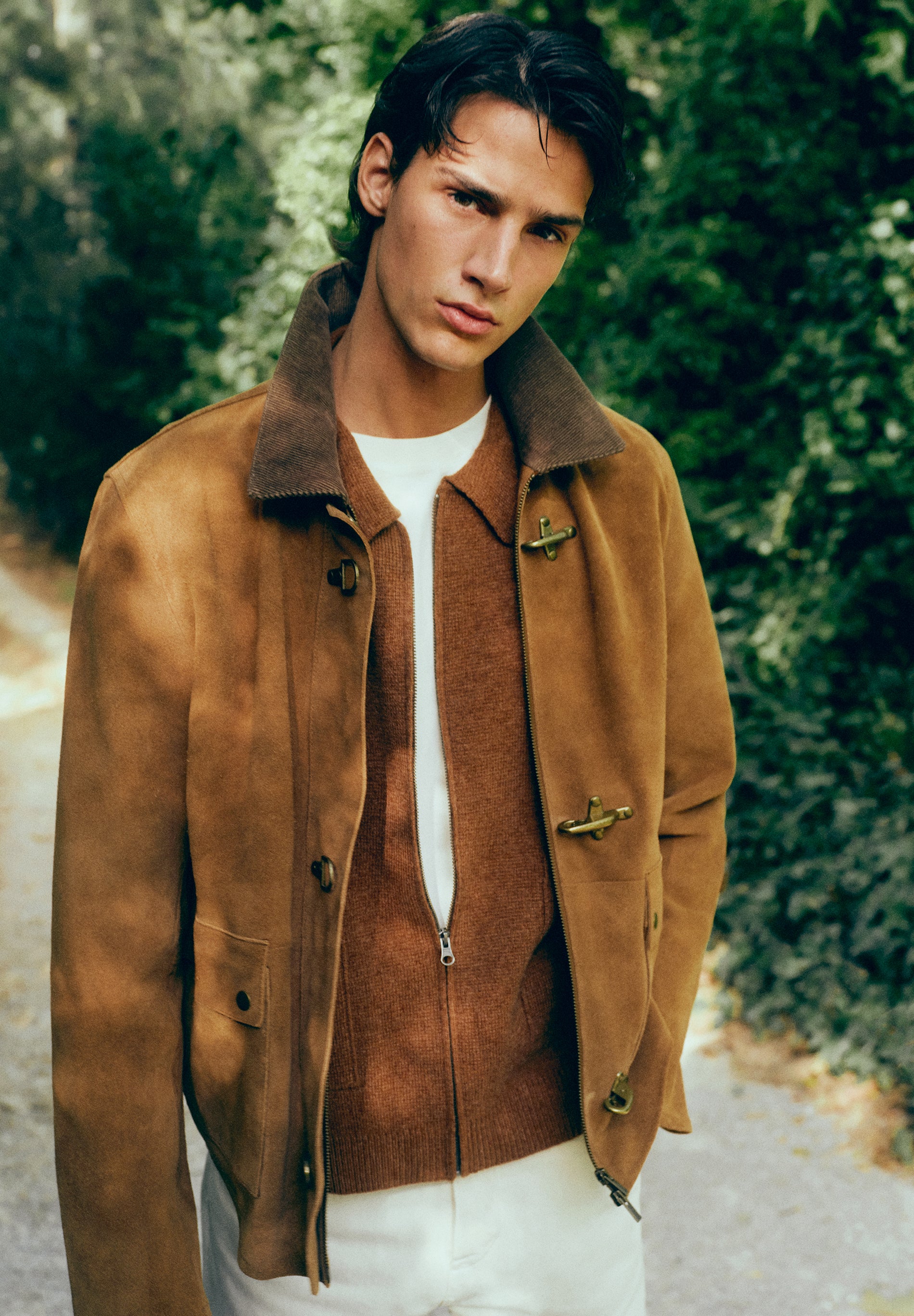 CHAQUETA PIEL CUELLO PANA