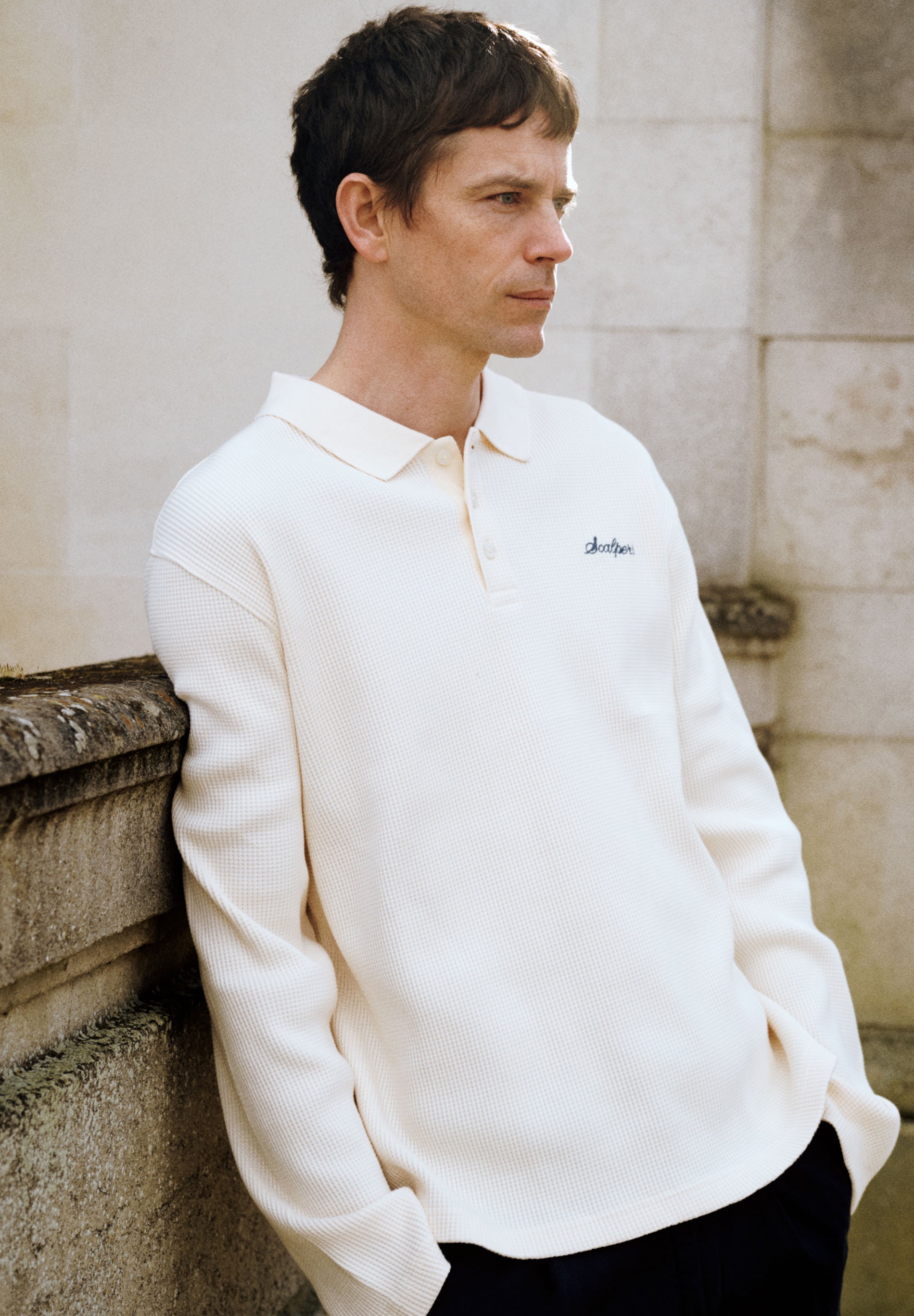 SUDADERA ESTILO POLO WAFFLE