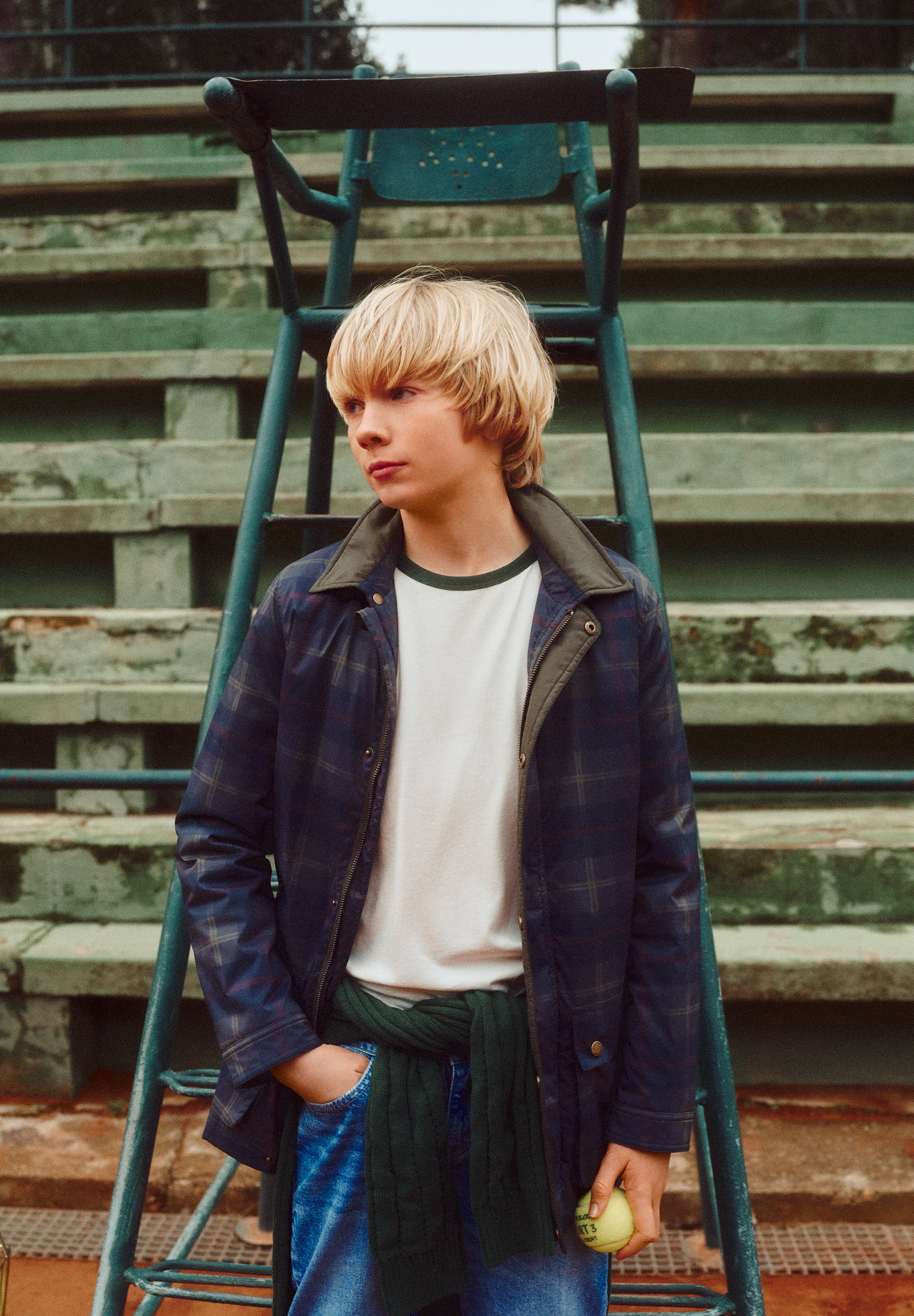 CHAQUETA ENCERADA CUADROS