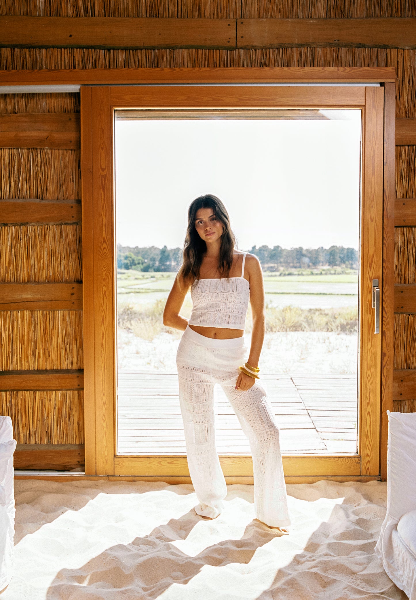 PANTALÓN FLARE POINTELLE