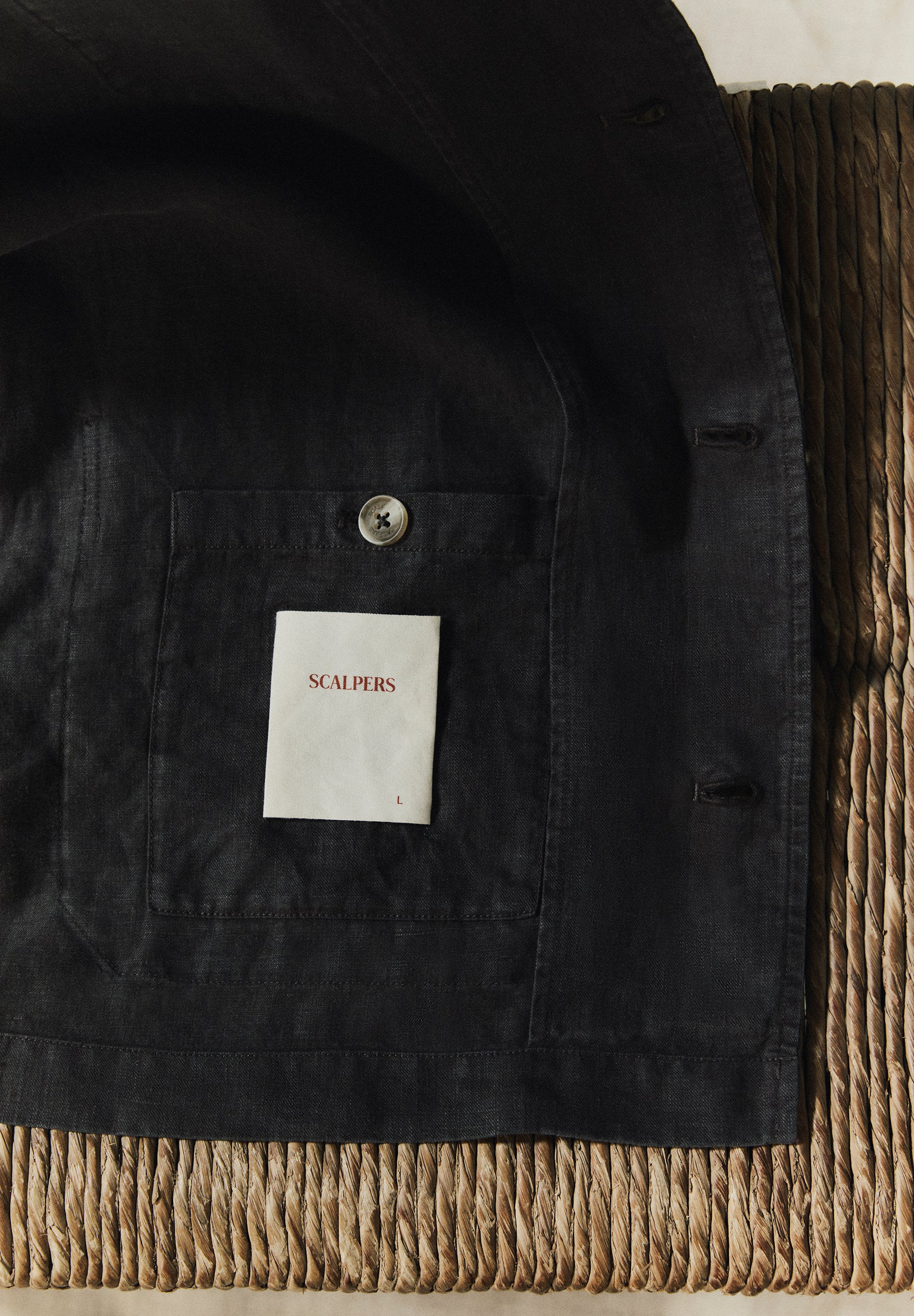 SOBRECAMISA LINO BOLSILLOS