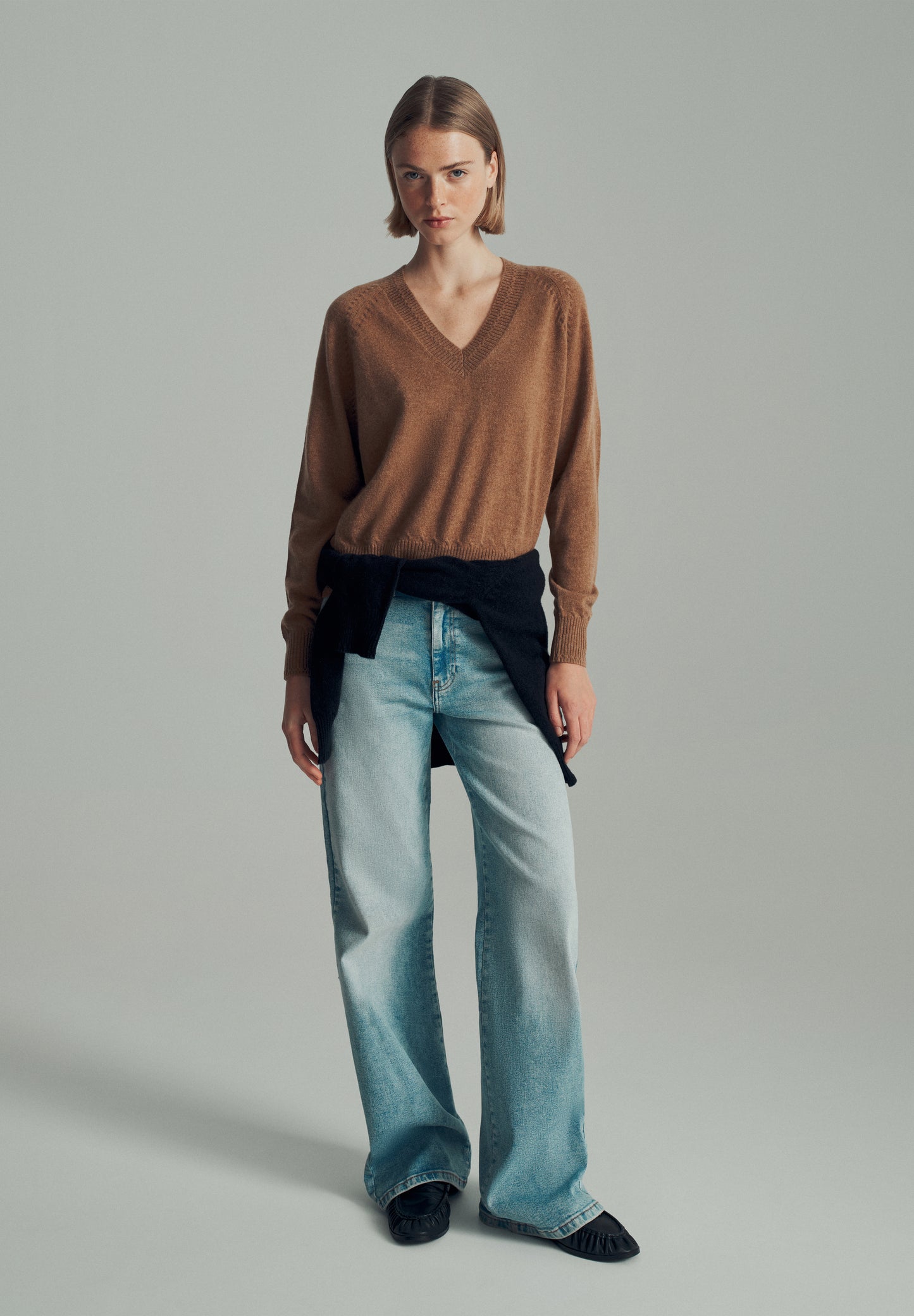 JERSEY 100% CASHMERE CUELLO PICO