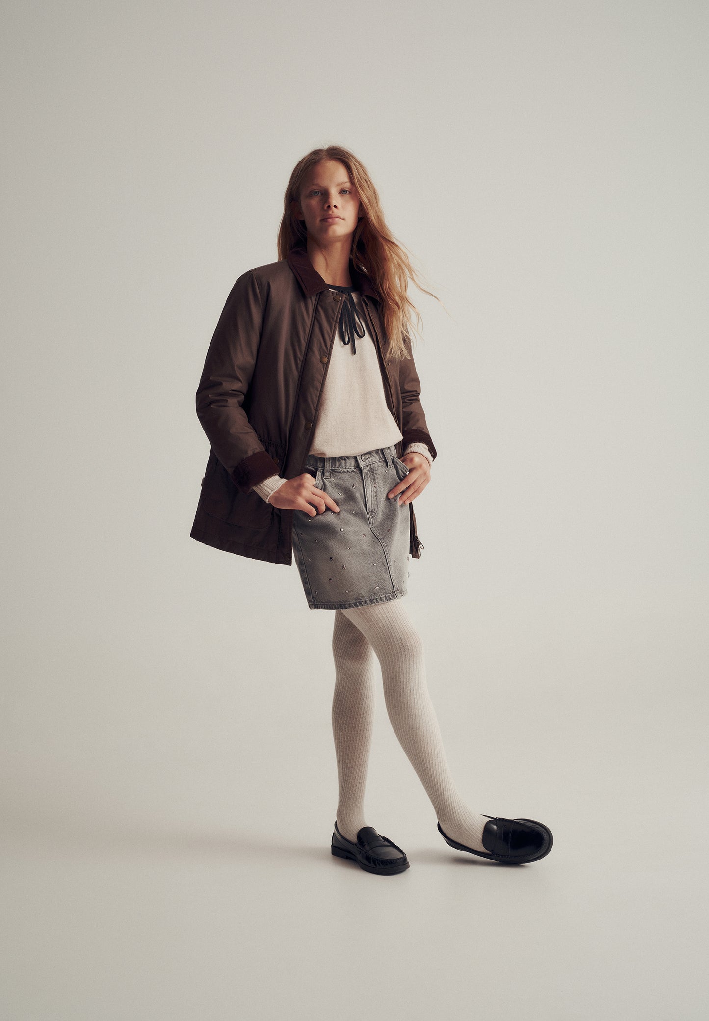 CAZADORA CUELLO CONTRASTE