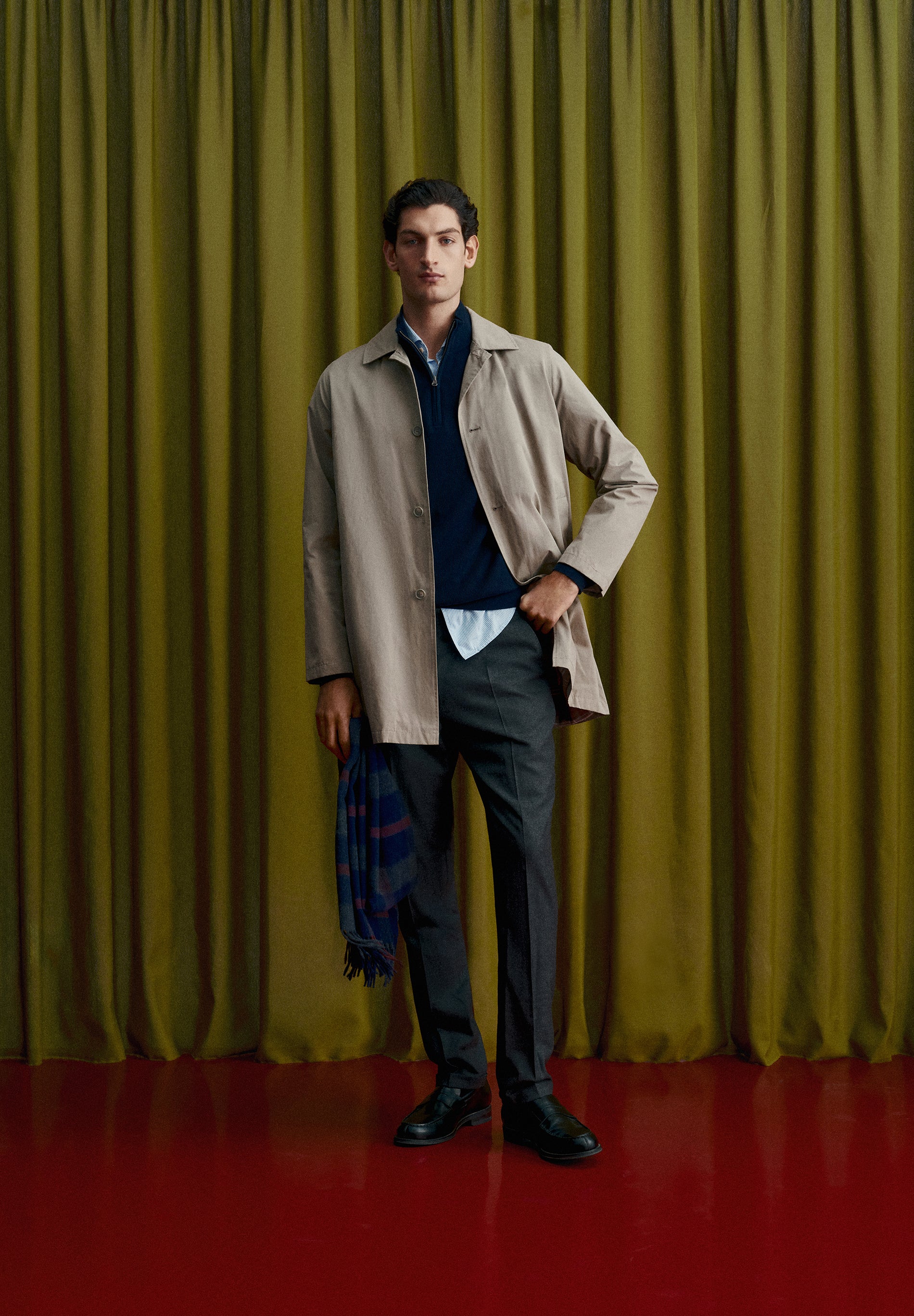 PANTALONES PINZA LANA Y ALGODÓN