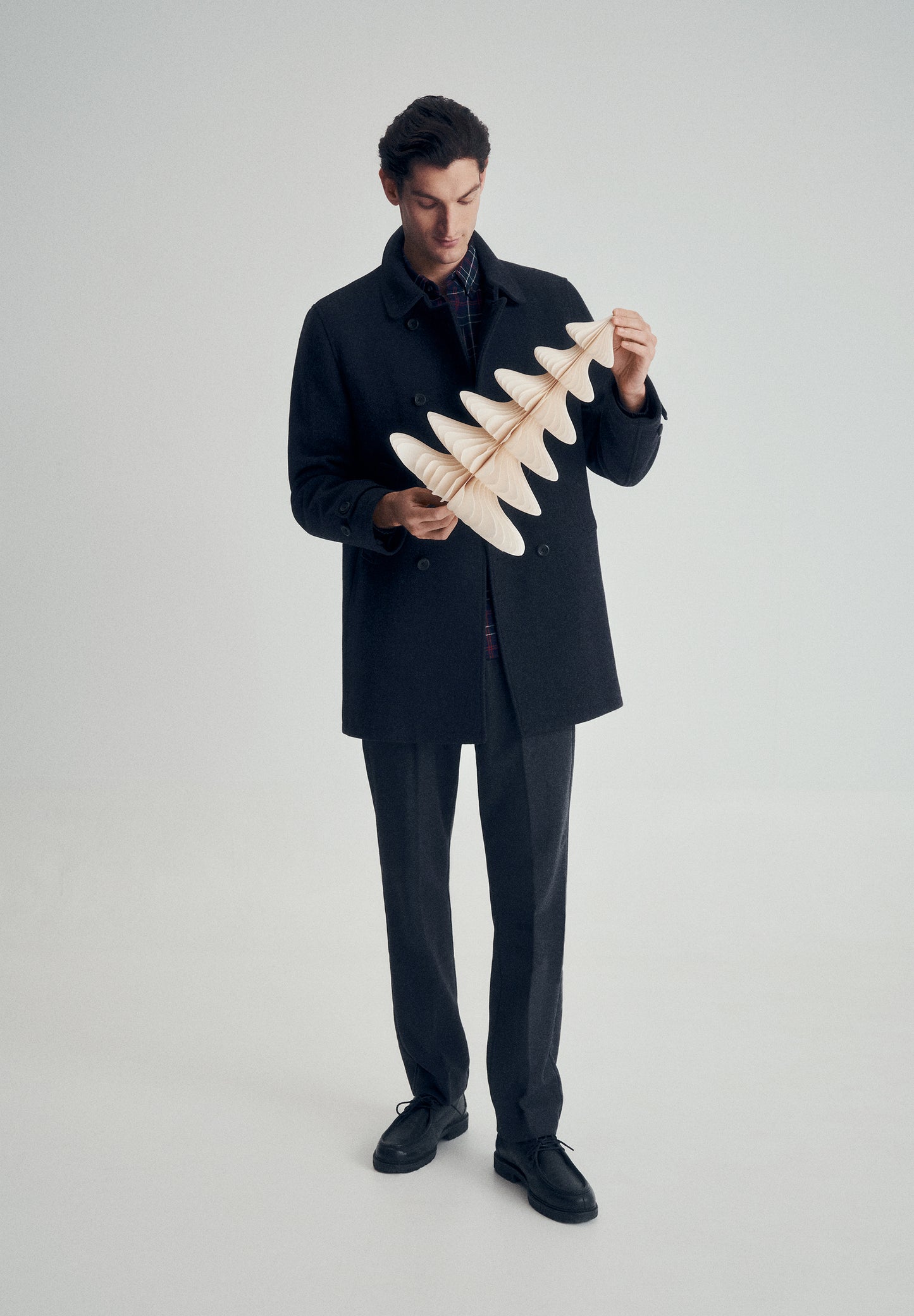 PANTALONES PINZA LANA Y ALGODÓN