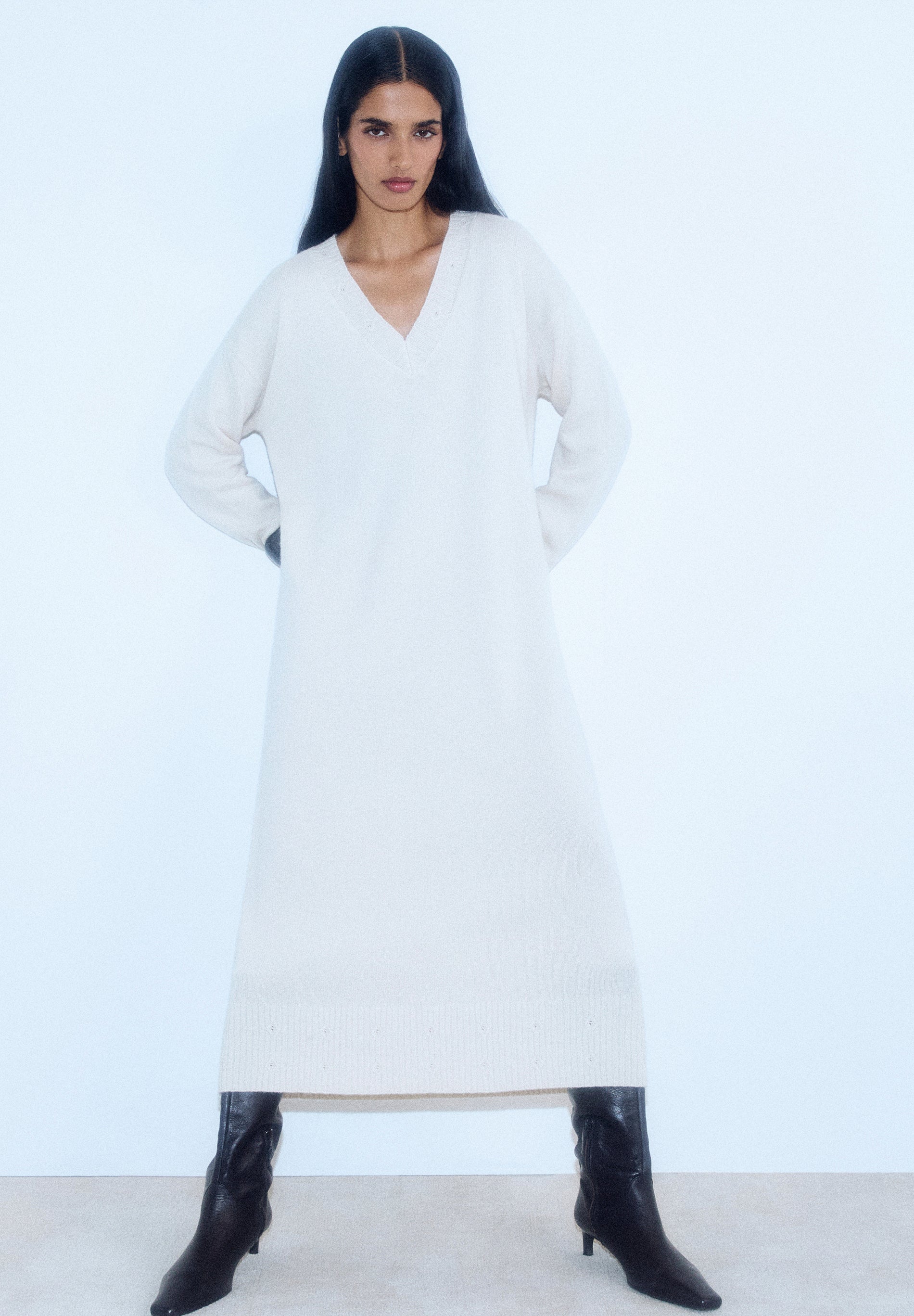 VESTIDO PUNTO HOLGADO MIDI