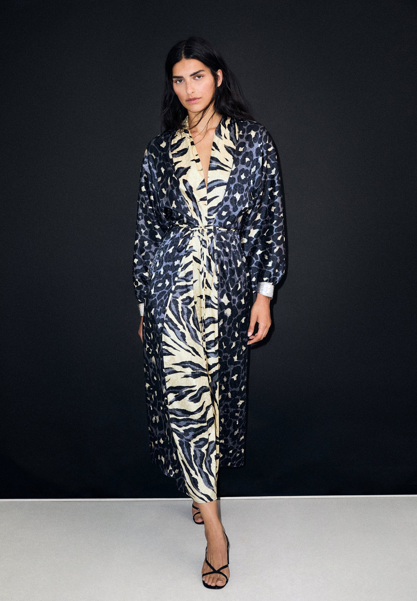 VESTIDO LARGO ANIMAL PRINT