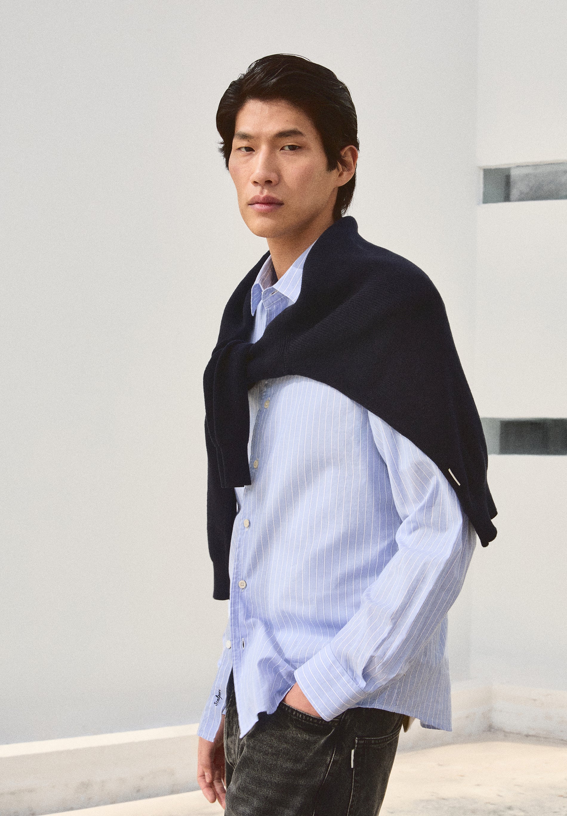 CAMISA RAYAS ALGODÓN REGULAR FIT