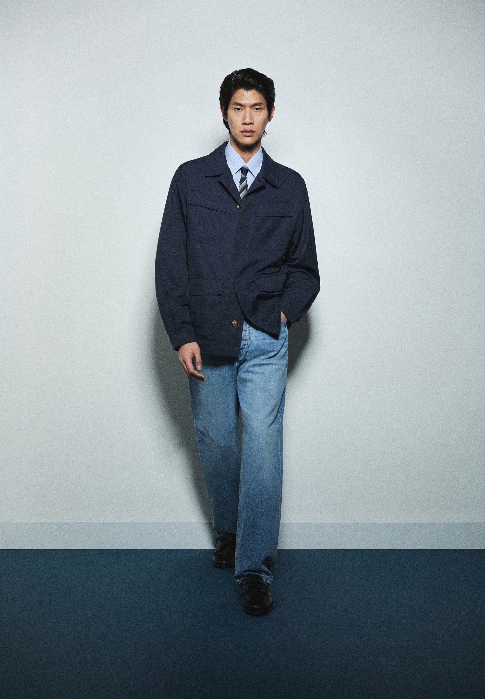 CHAQUETA ARMY MARINO