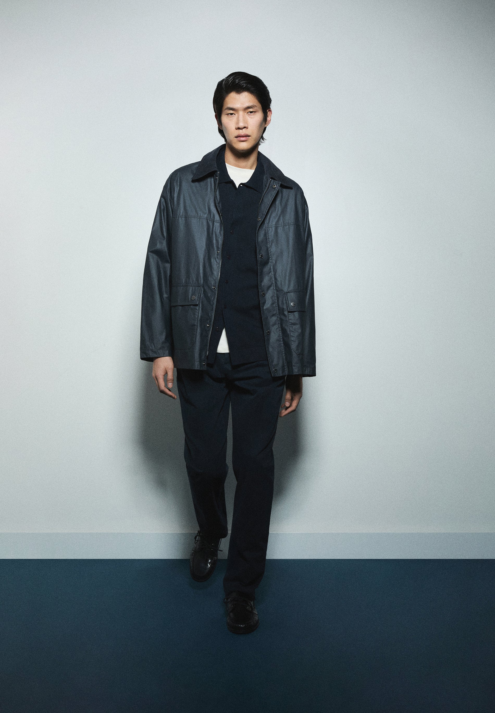 CHAQUETA ENCERADA CON SNAPS