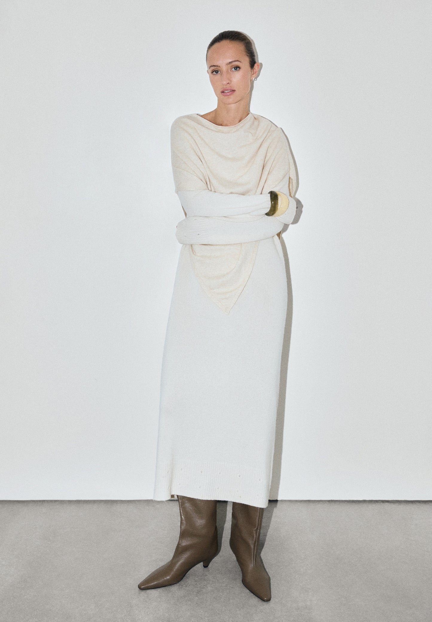 VESTIDO PUNTO HOLGADO MIDI