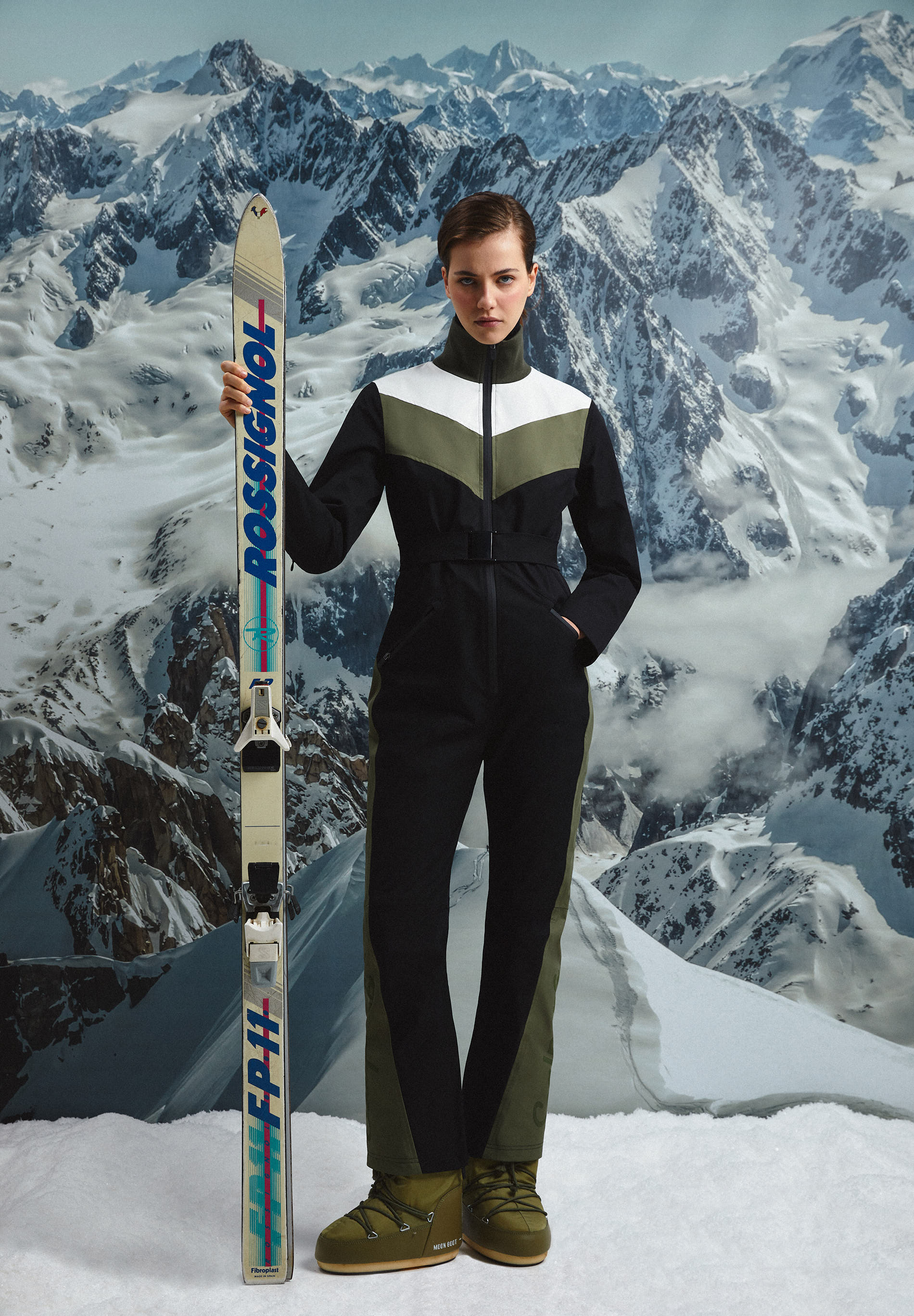 Trajes de nieve para hombre y mujer, ropa de invierno, chaqueta de esquí +  pantalones con tirantes