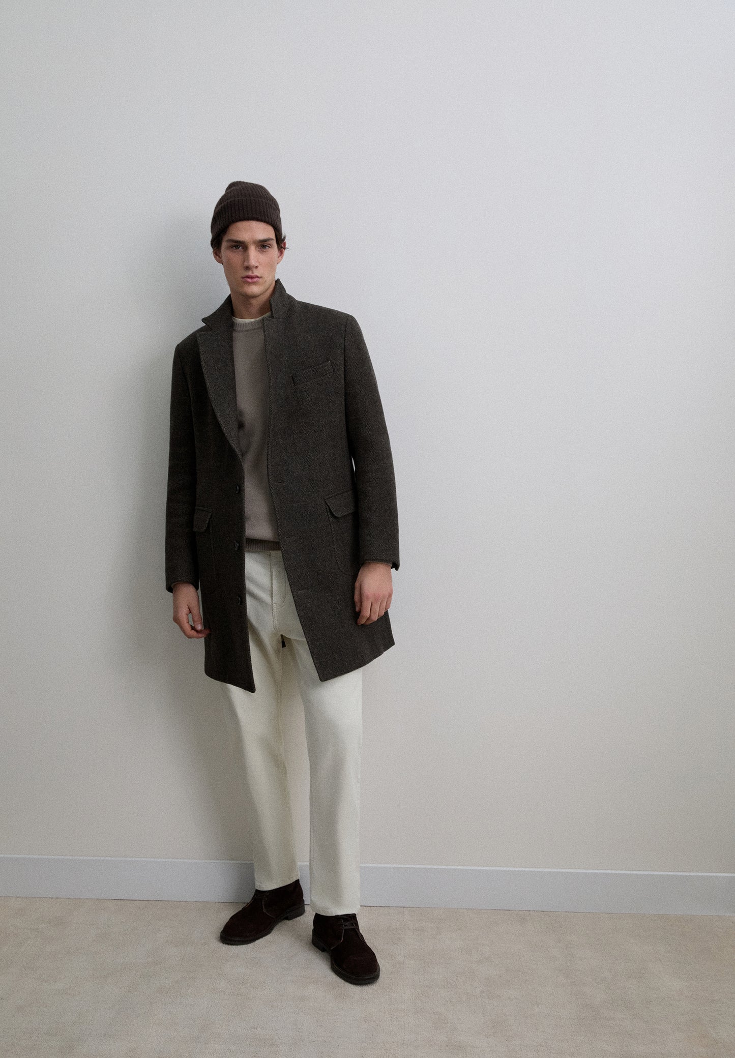 ABRIGO ESPIGA DE LANA