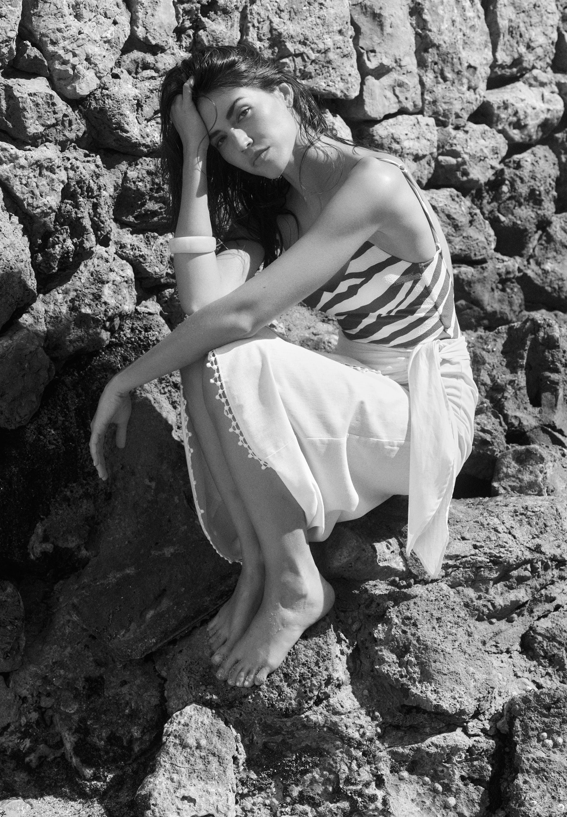 FALDA PAREO LINO