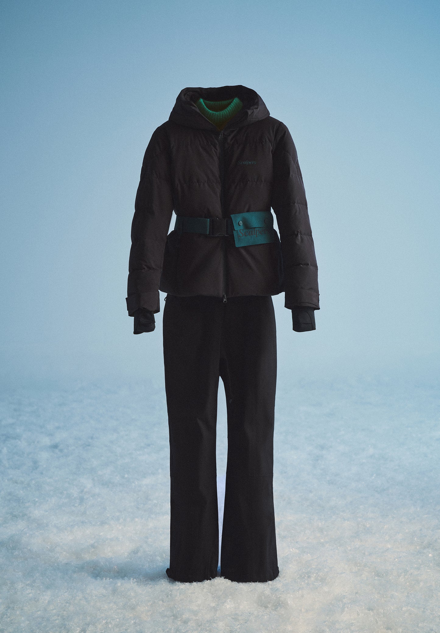 CHAQUETA DE ESQUÍ CON CINTURÓN