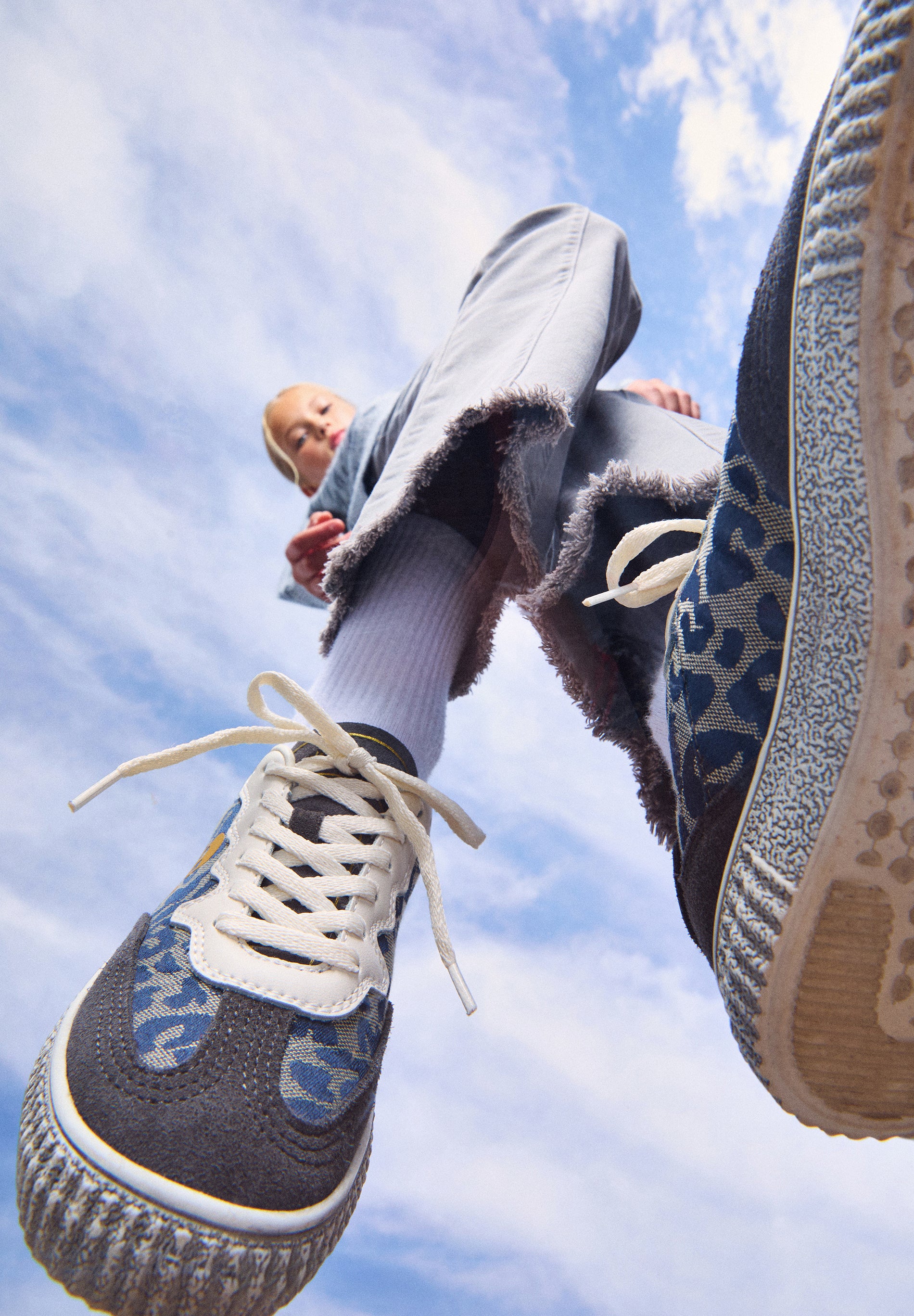 SNEAKERS CALAVERA ANIMAL PRINT