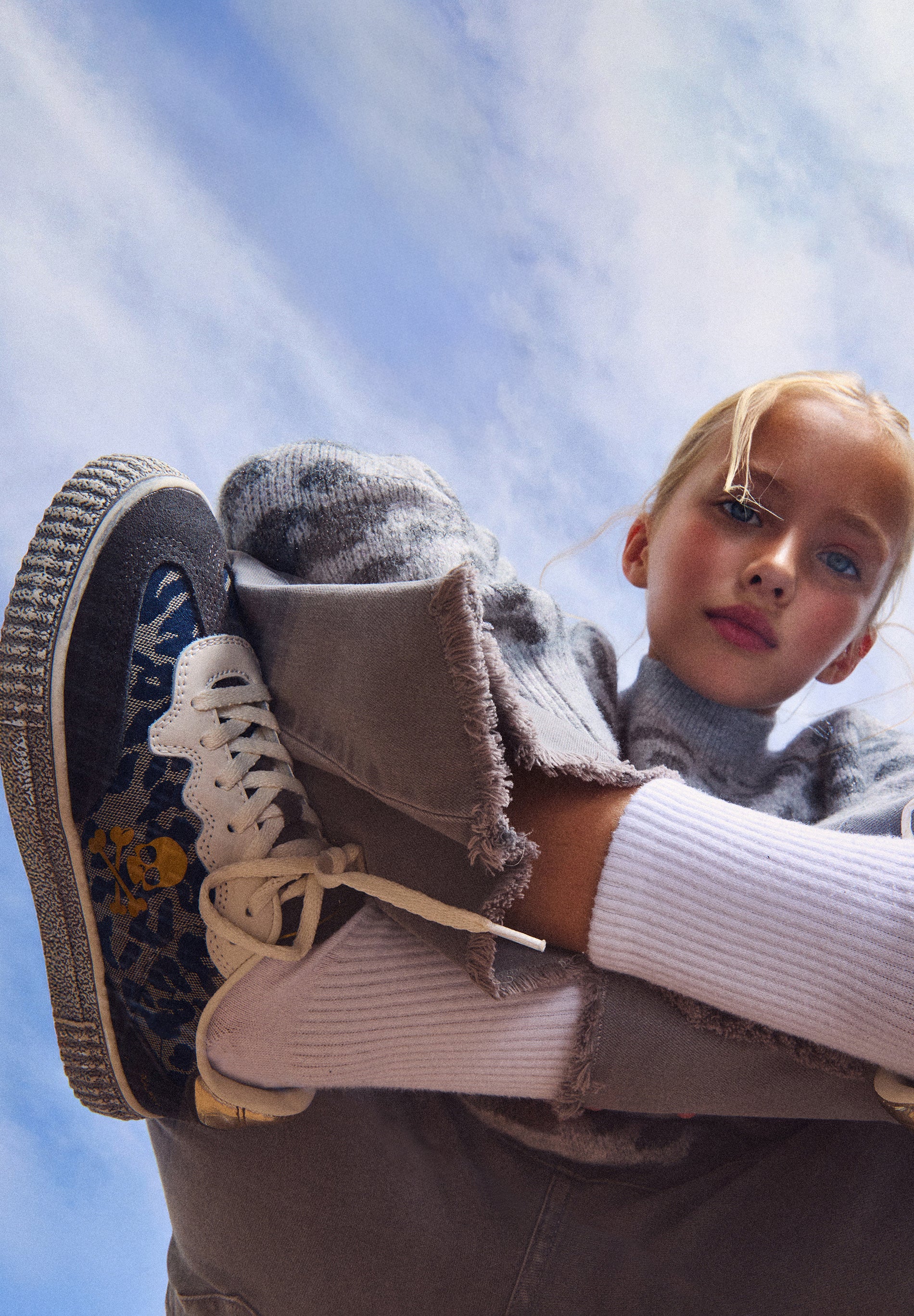 SNEAKERS CALAVERA ANIMAL PRINT