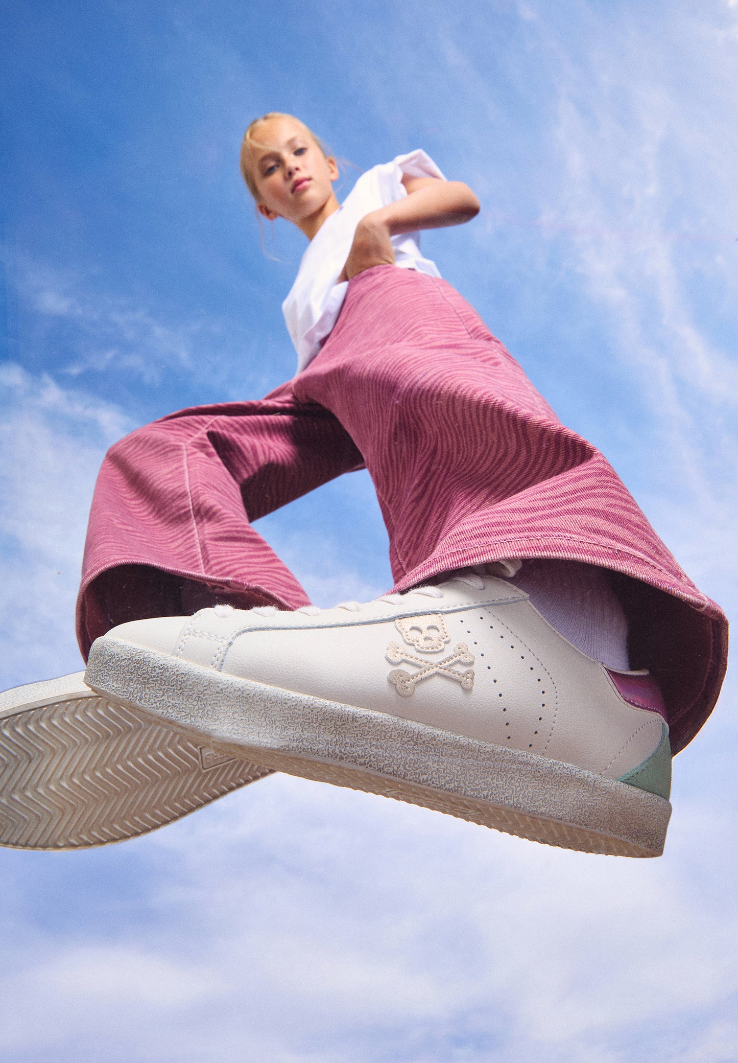 SNEAKERS PIEL CONTRASTE